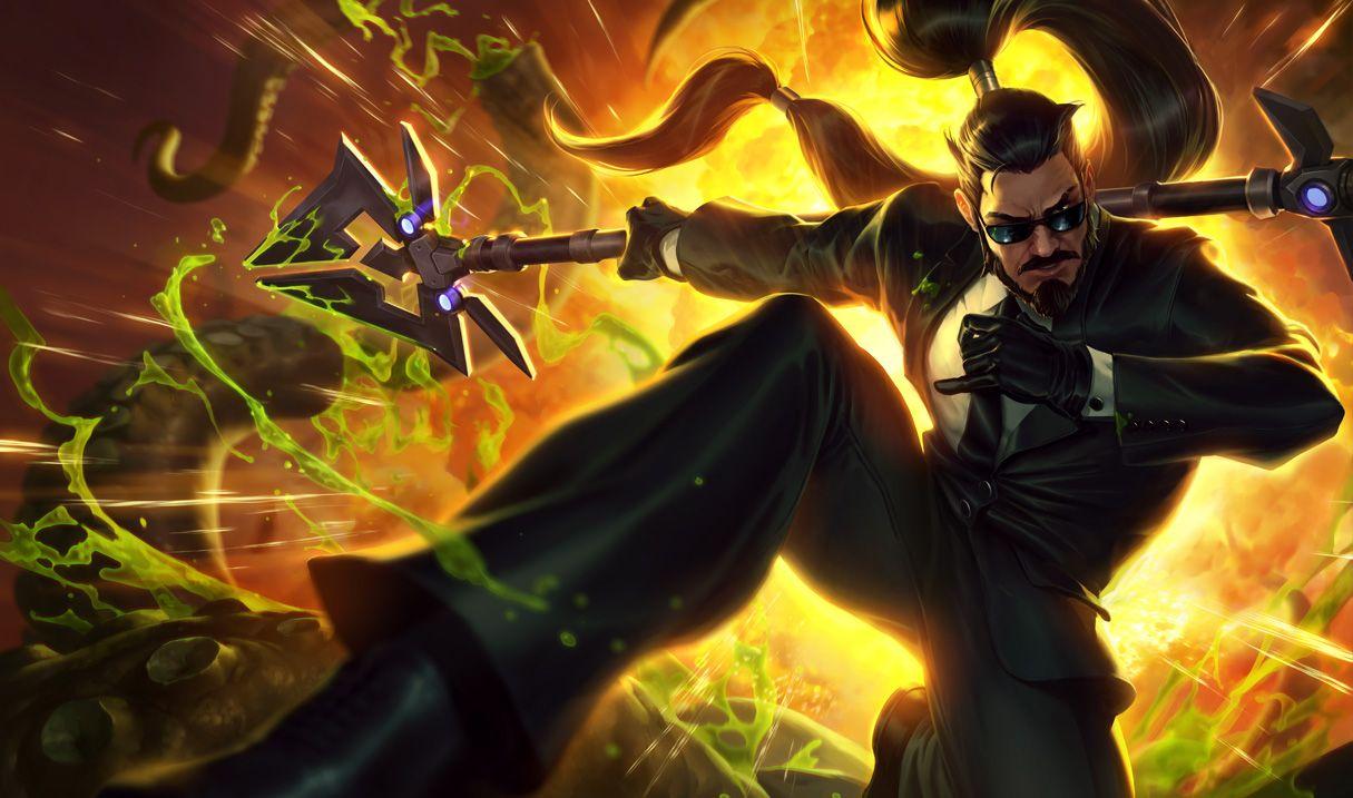 1215x717 Secret Agent Xin Zhao Skin of Legends Wallpaper