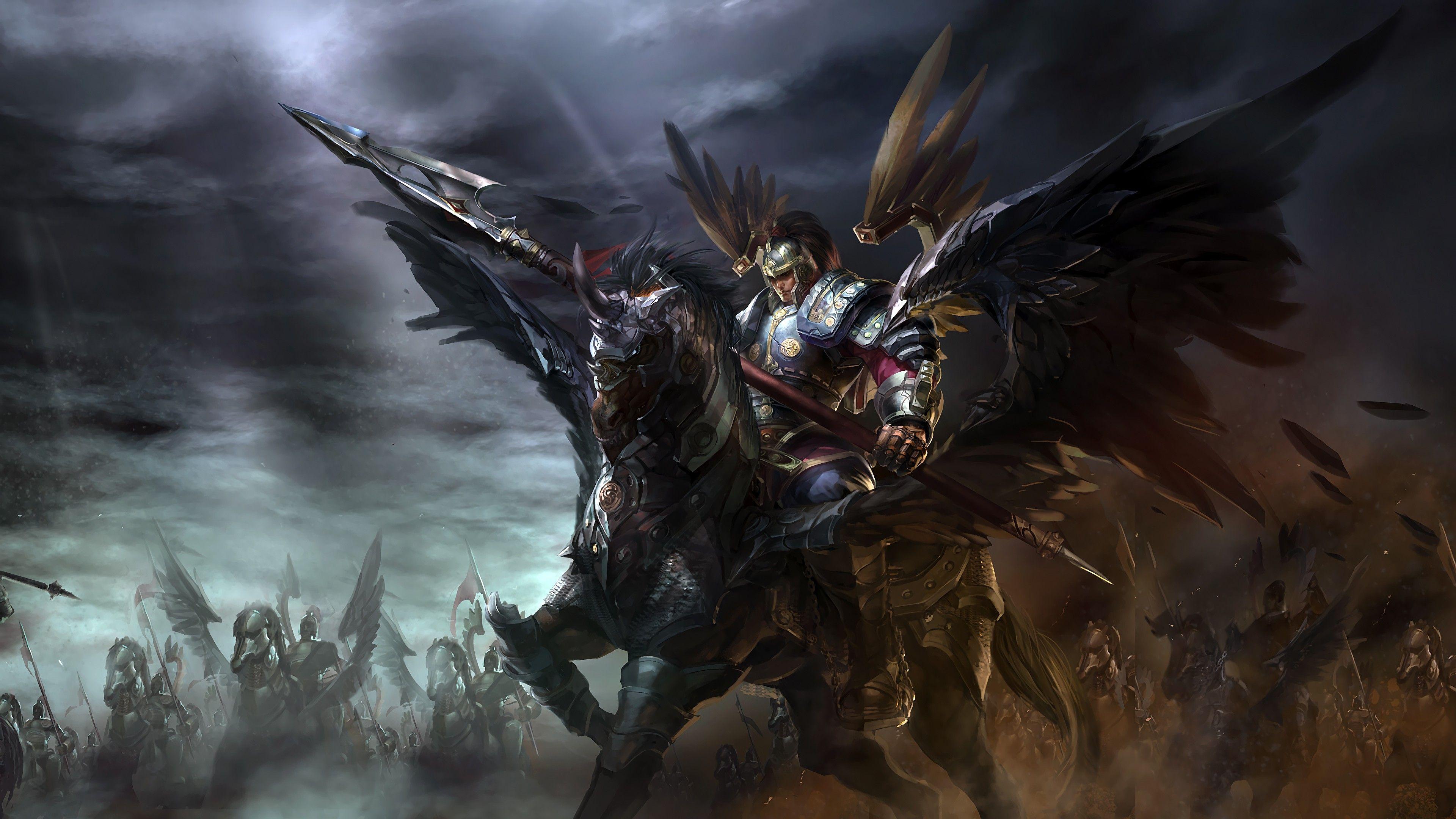 3840x2160 Winged Hussar Xin Zhao. Wallpaper & Fan Arts. League Of Legends