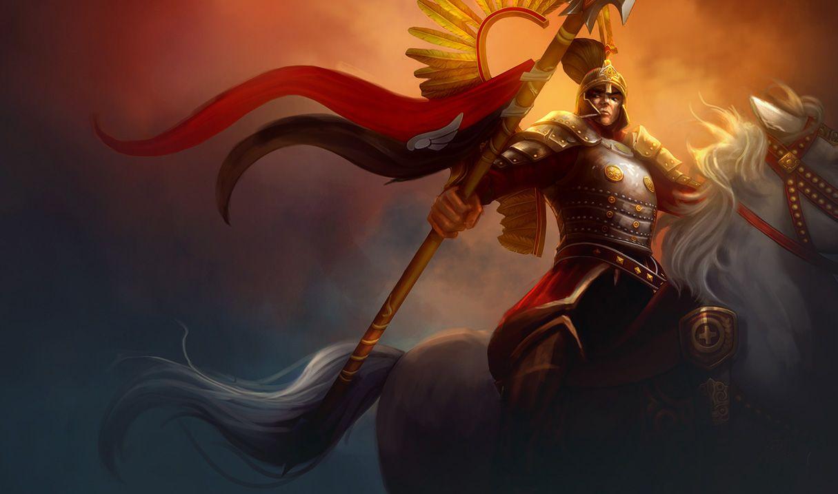 1215x717 Winged Hussar Xin Zhao Skin of Legends Wallpaper