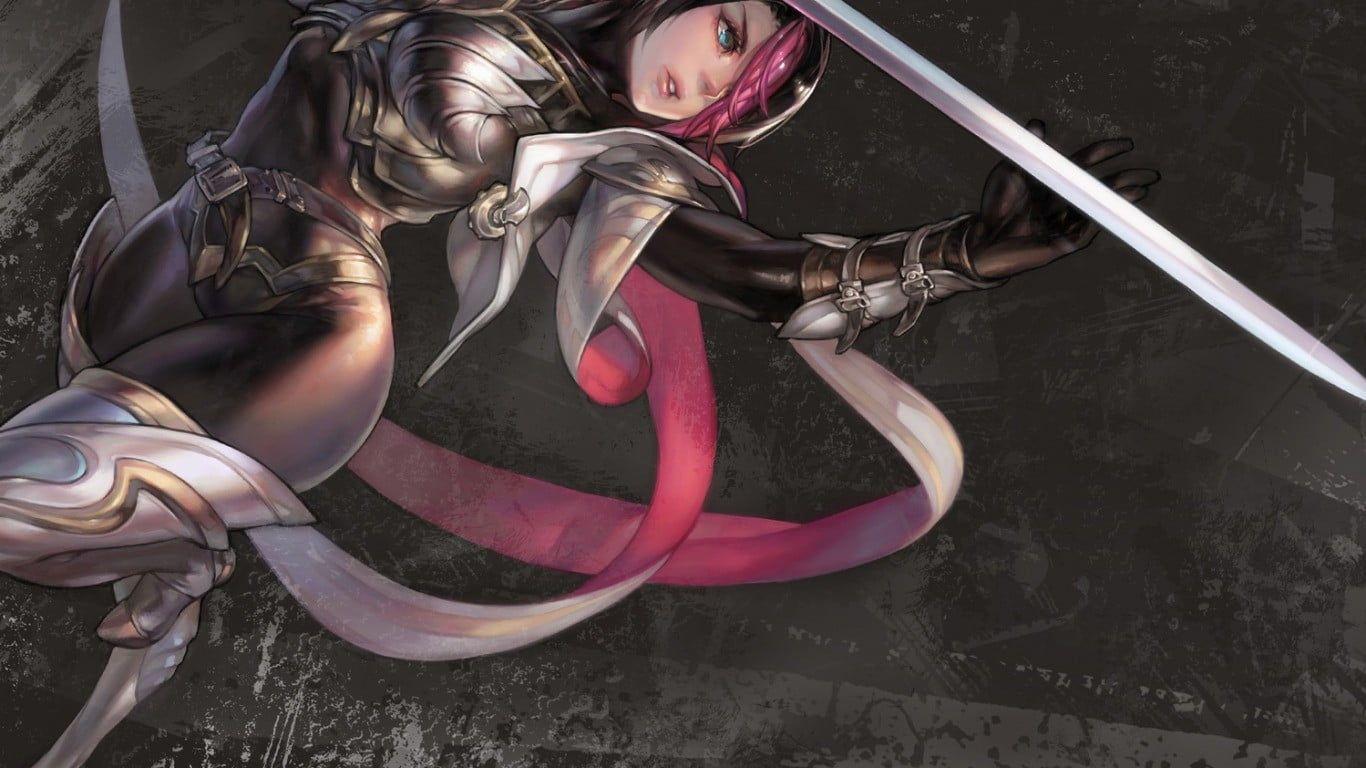 1366x768 Fiora (League of Legends), League of Legends, video games, women