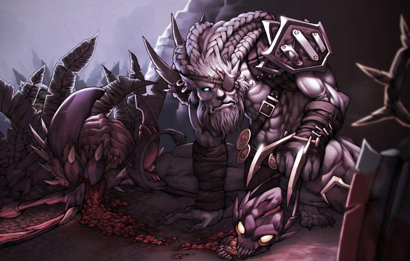 1332x850 Wallpaper hunting, League of Legends, Rengar, Pridestalker, Cho
