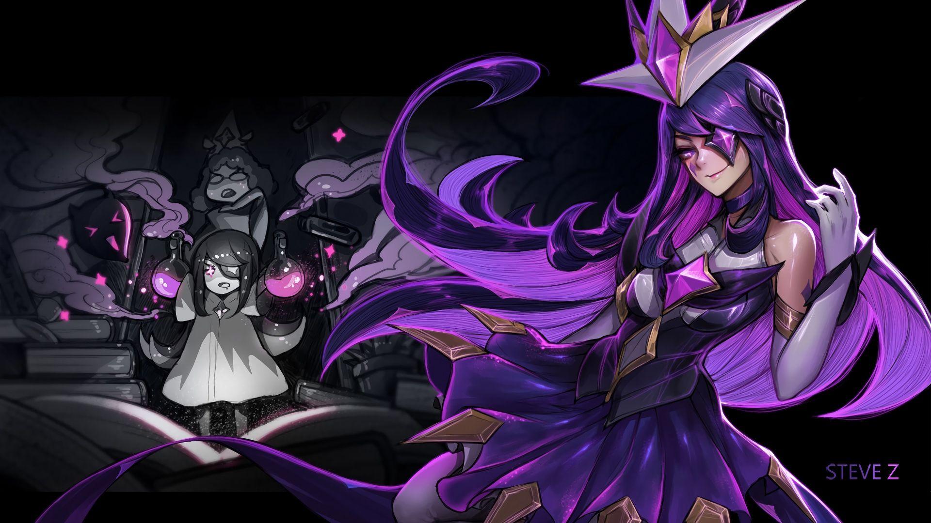 1920x1080 Star Guardian Syndra League Of Legends Video Game Thumbnail