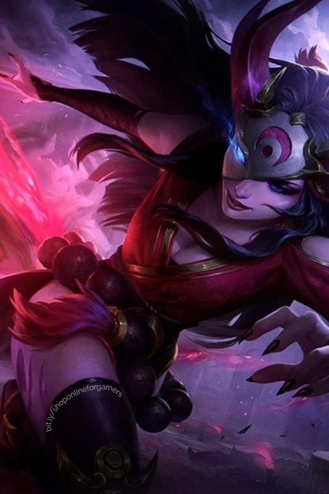 1286x1929 Blood Moon Sivir. Personagens do league of legends, Gato de anime