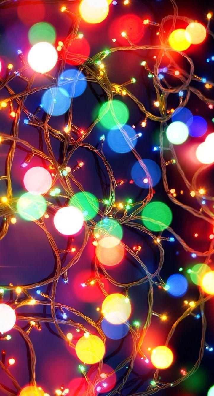 722x1334 Aesthetic Christmas Lights Wallpaper Inceptionwallpaper - Christmas Lights Wallpaper iPhone, Tải xuống Hình nền