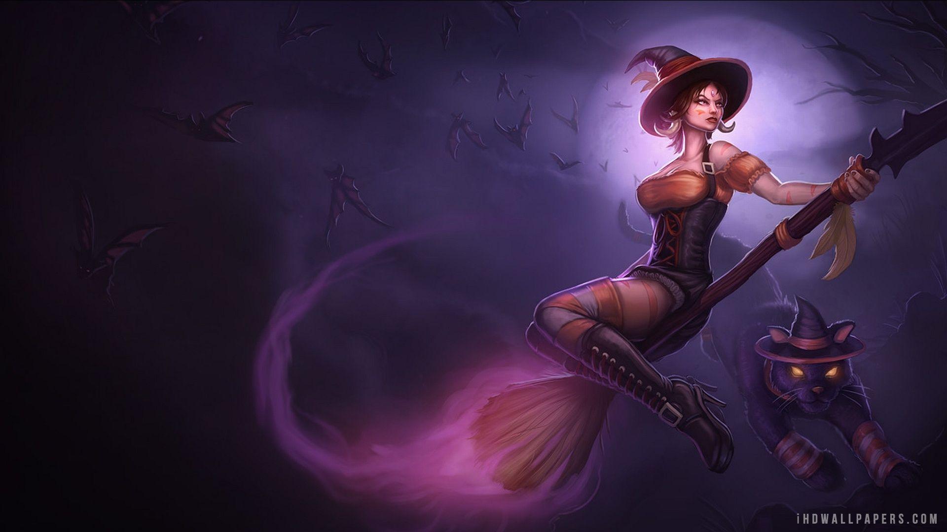 1920x1080 Nidalee in League of Legends wallpaper