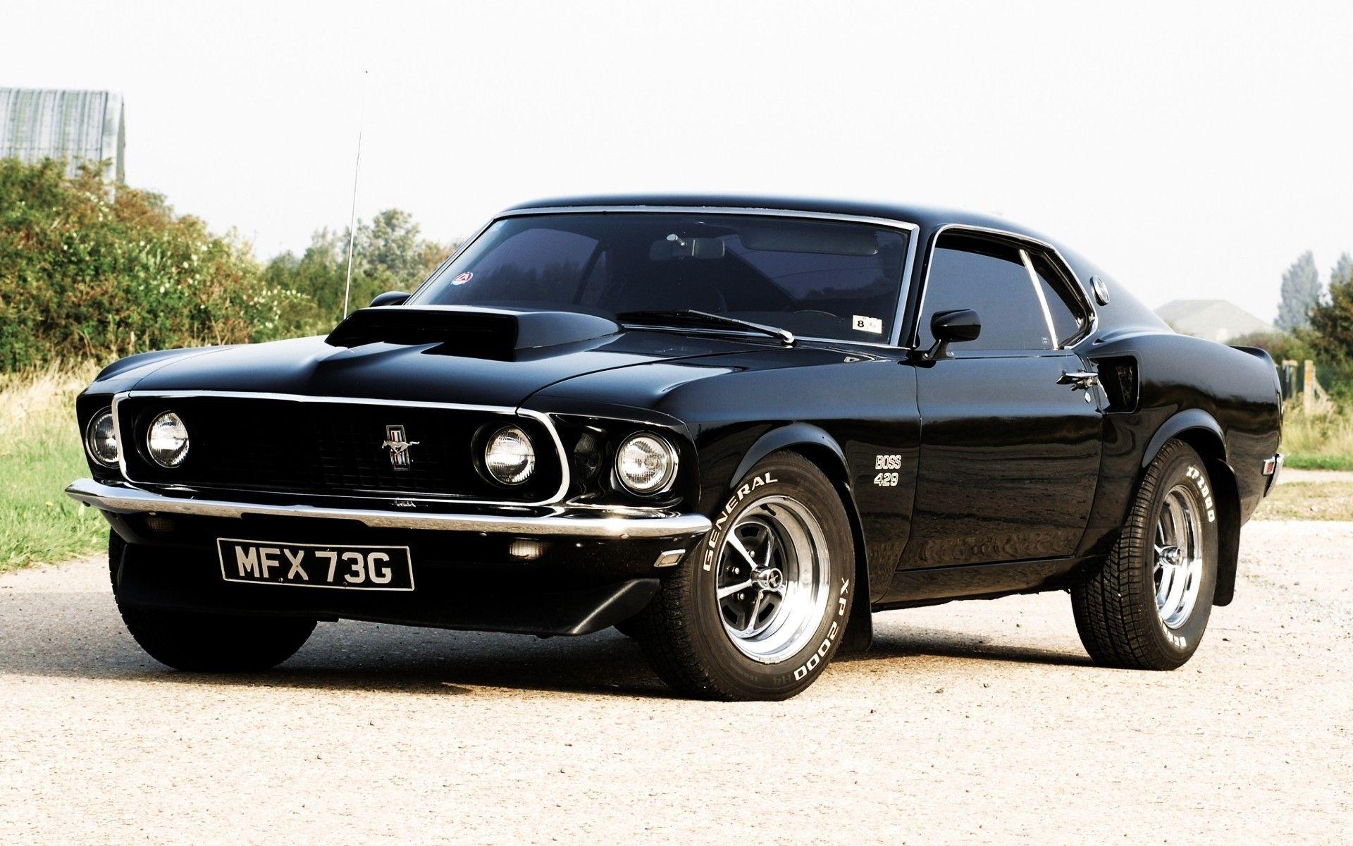1920x1200 black cars muscle cars vehicles Ford Mustang bushes Ford Mustang