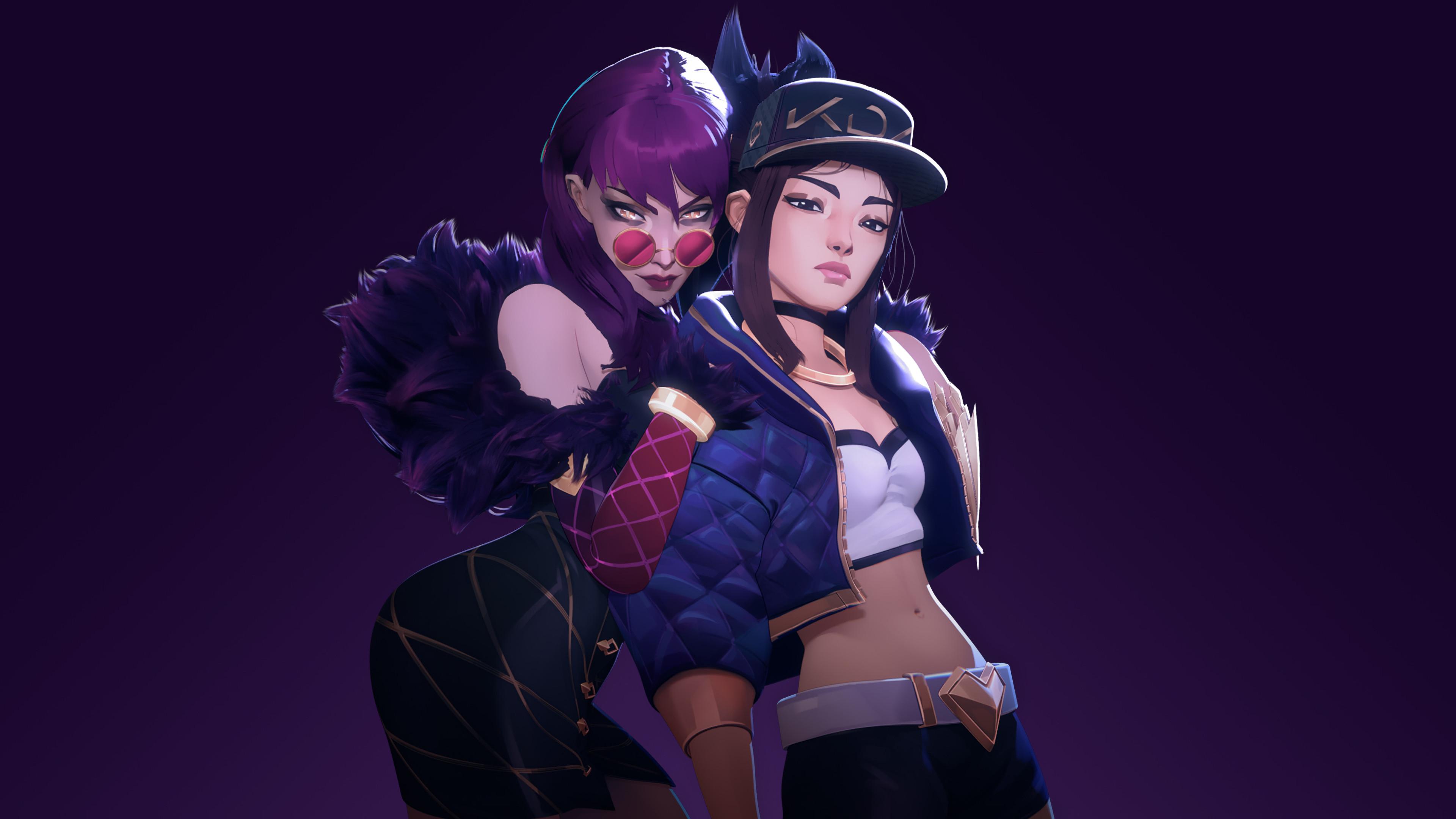 3840x2160 Kda Akali And Evelynn League Of Legends, HD Games, 4k Wallpaper