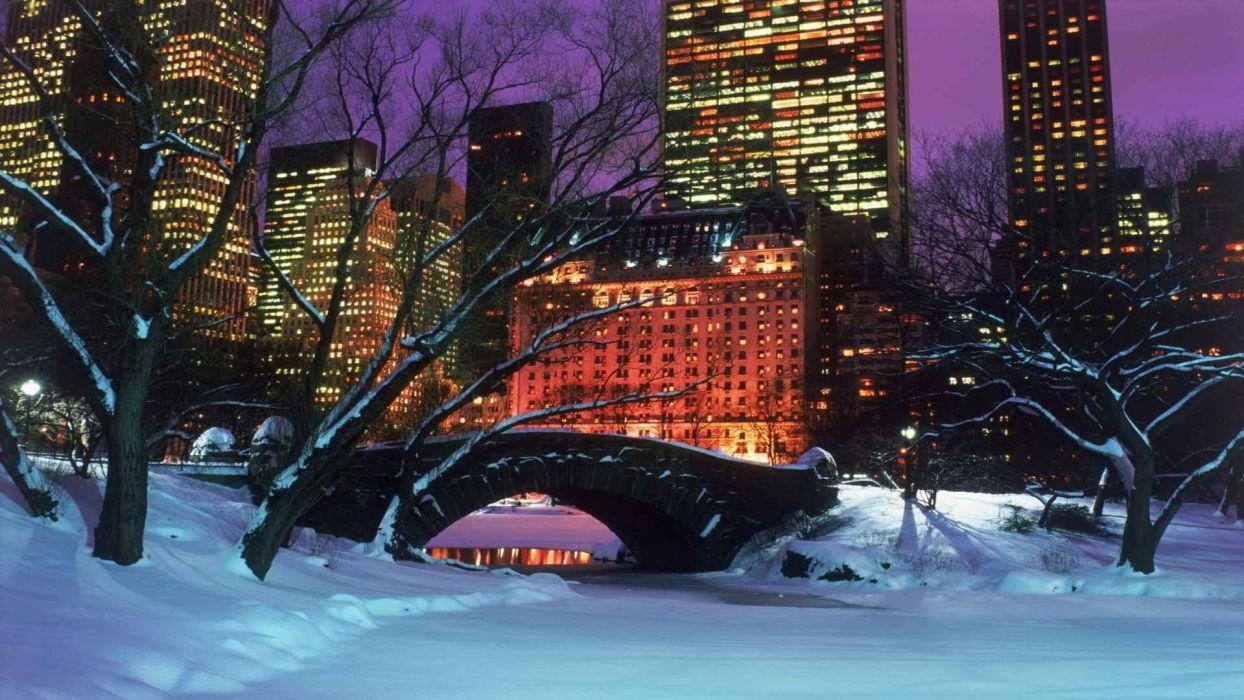 1244x700 Winter New York City Central Park wallpaperx1080