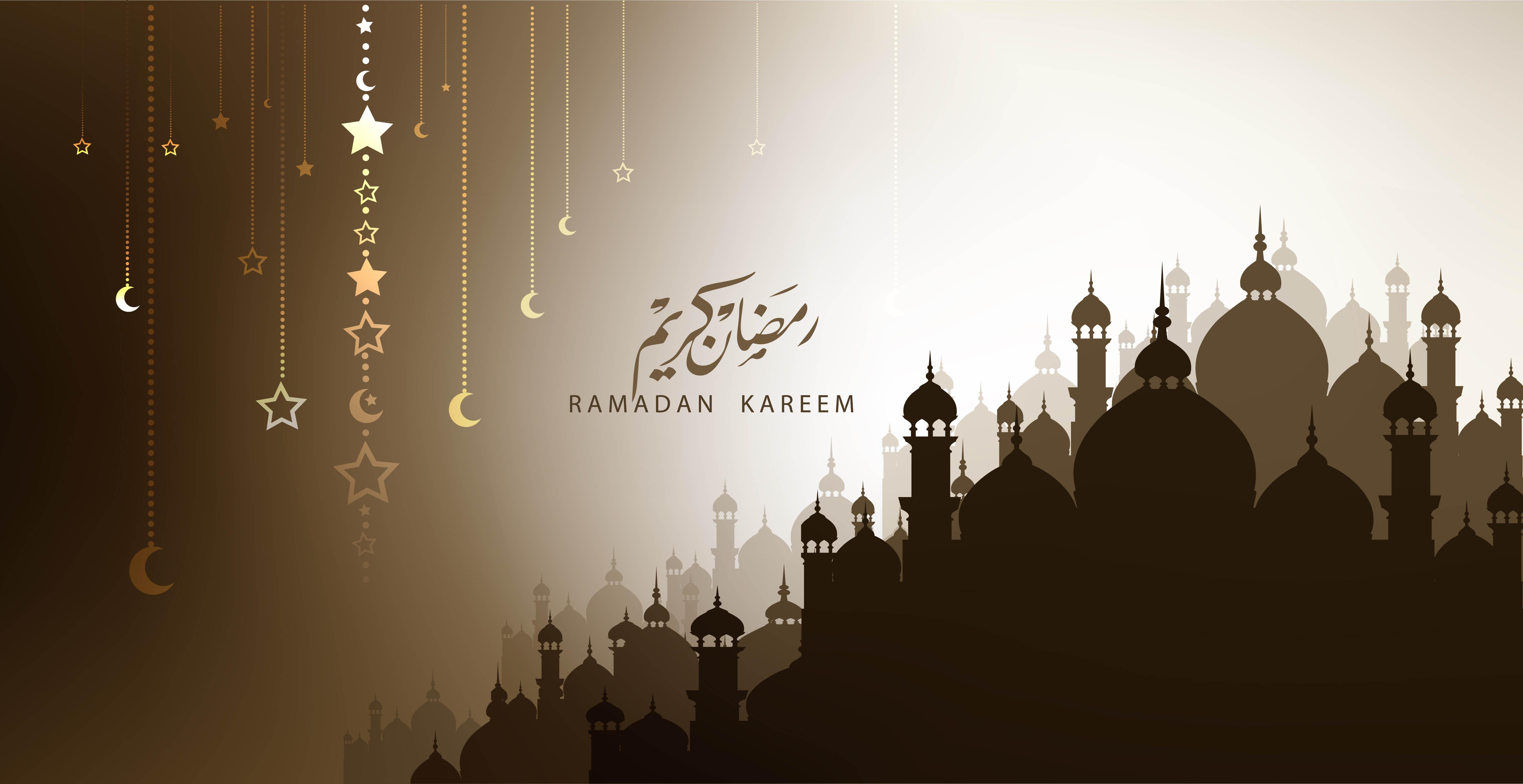 Hình nền 5472x2819 Ramadan Mubarak 2020