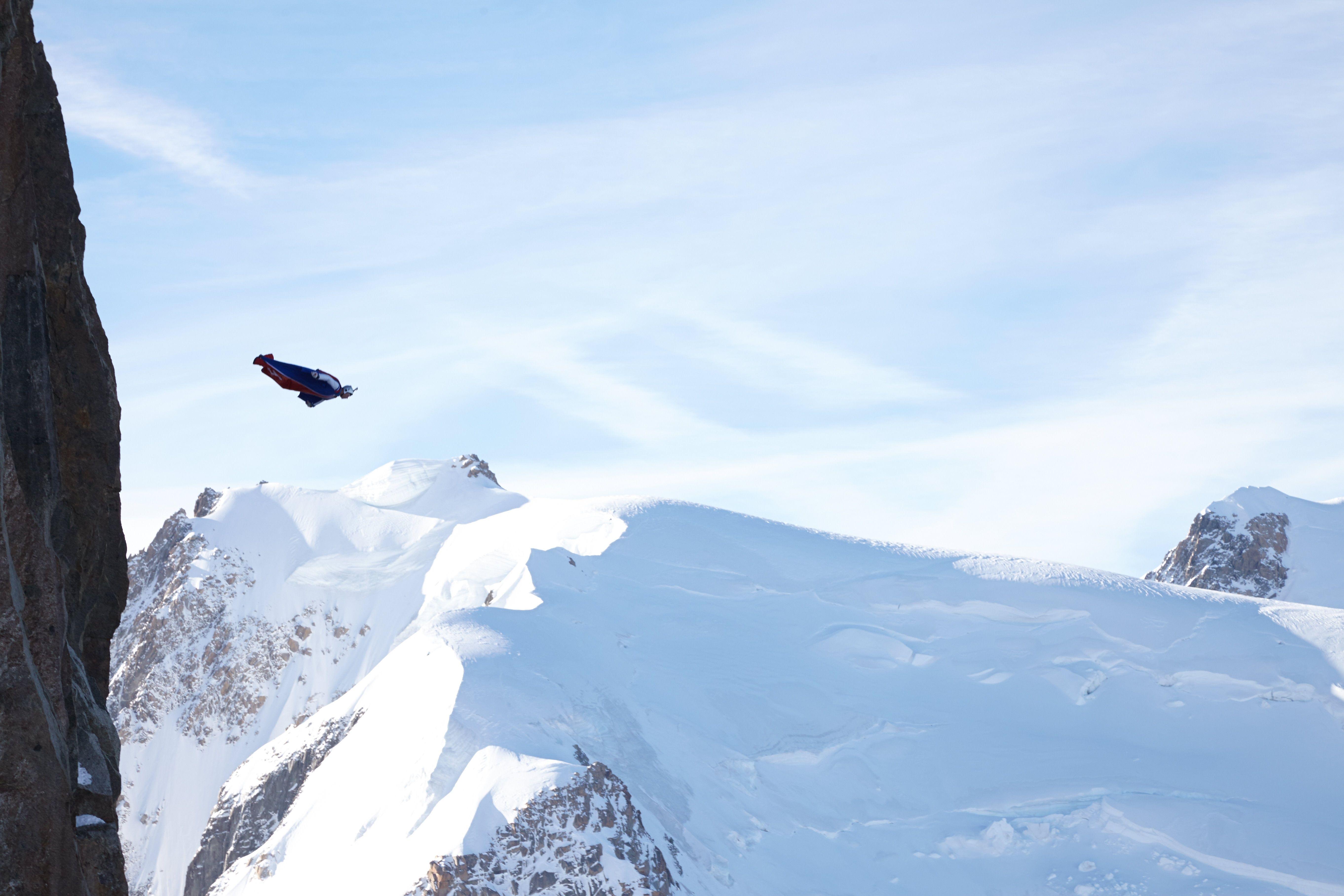 5447x3632 Aiguille Du Midi, Wingsuit, Mountains, snow, mountain free image