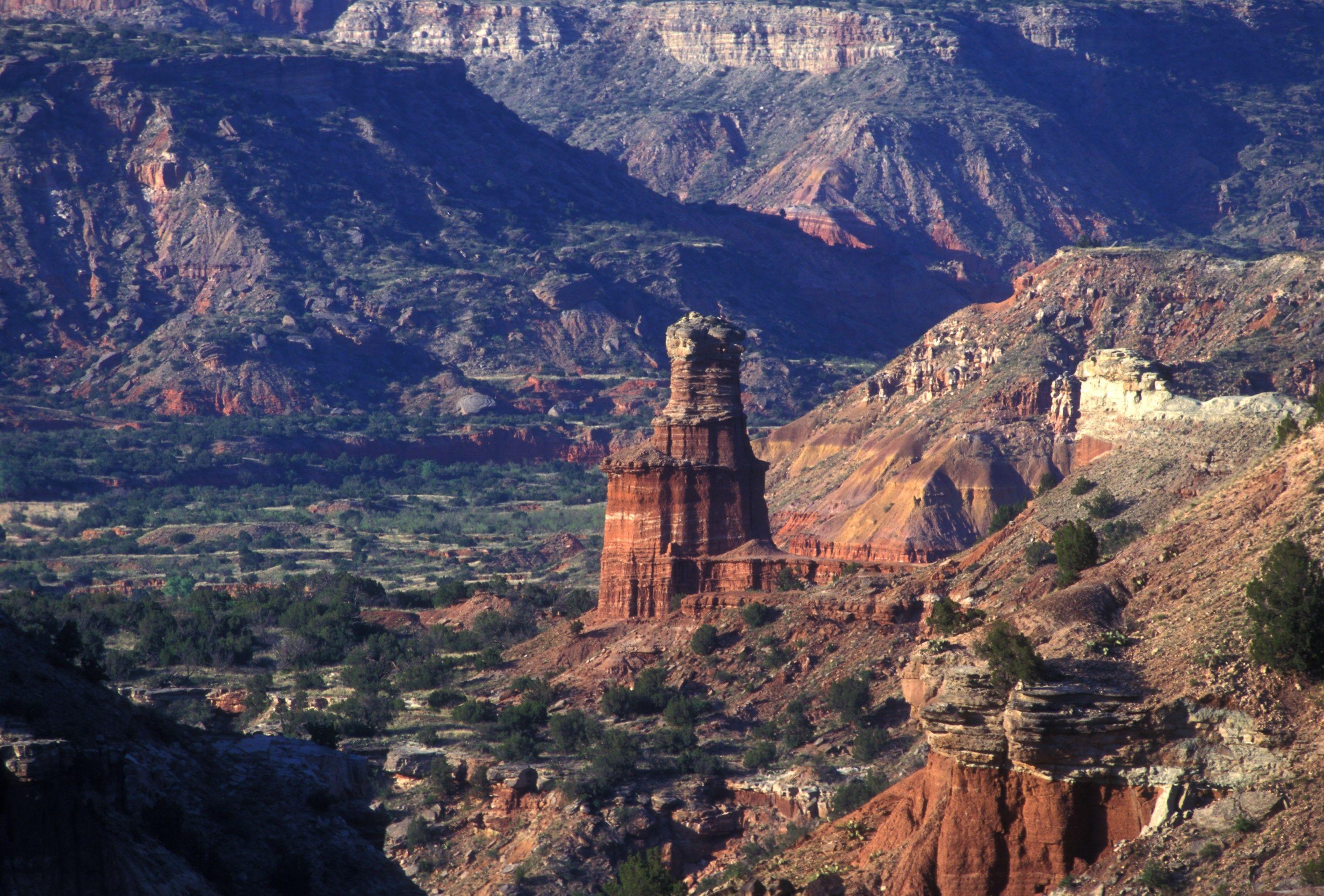 3040x2056 Canyon: Canyon Rock Lighthouse Mountains Vegetation Texas Grand