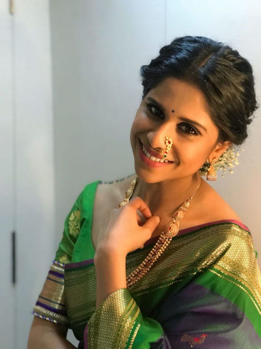 850x1133 Sai Tamhankar's beautyful Marathi Mulgi look