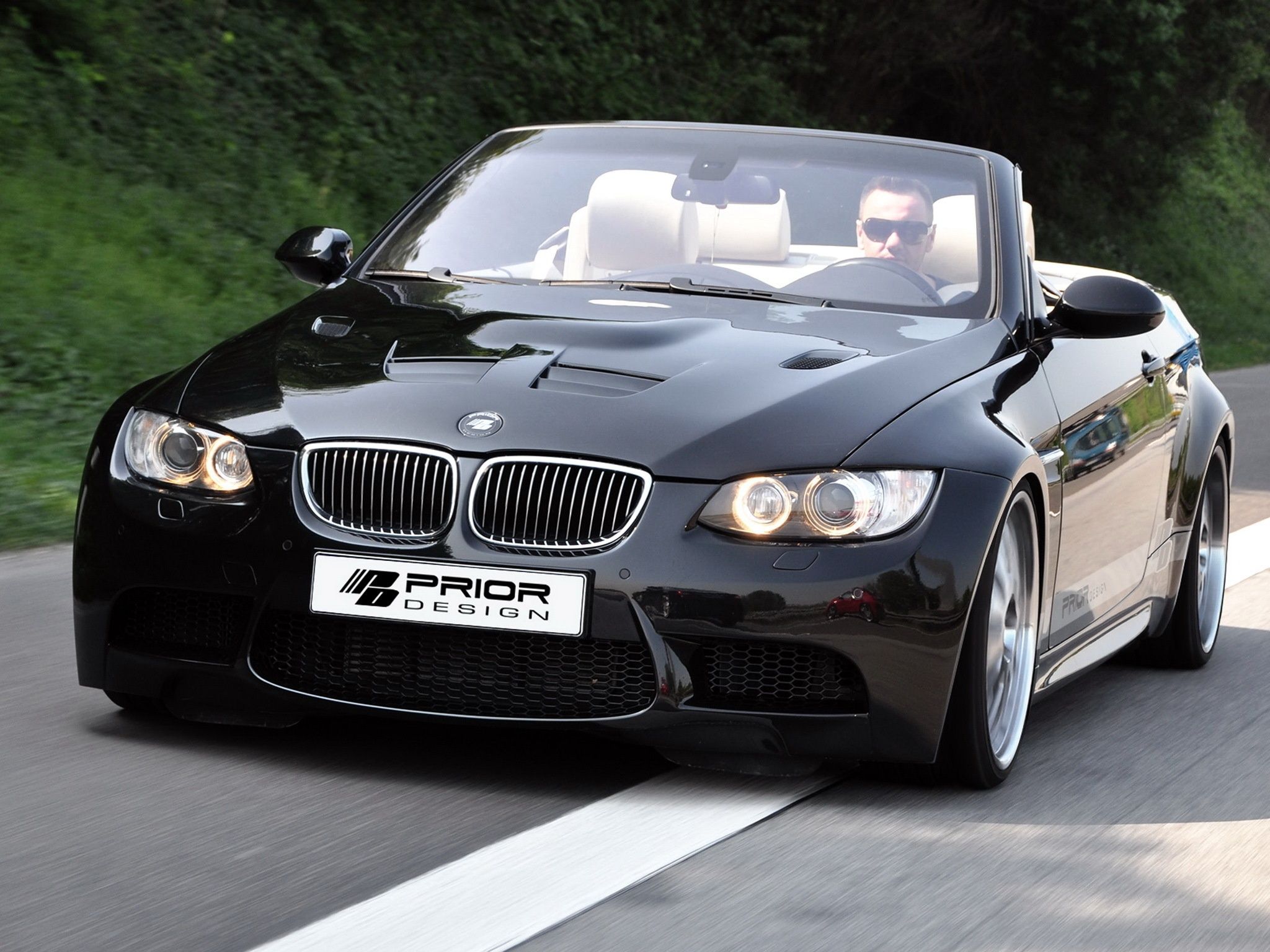 2048x1536 Wallpaper Black, BMW, BMW, Convertible, Black, E Cabrio, Prior Design For Mobile And Desktop, Section машины, Resolution 2048x1536