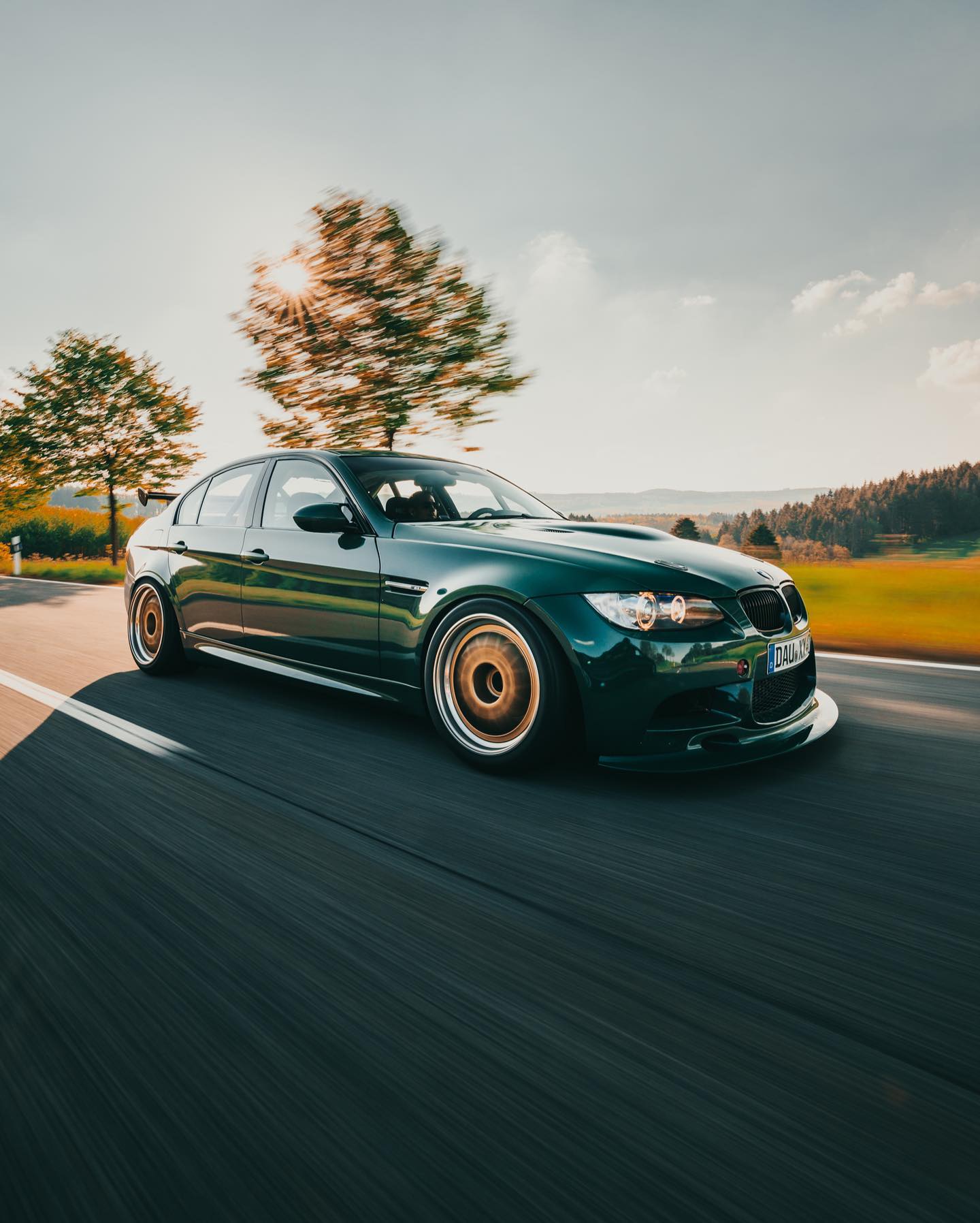 1440x1796 Team Schirmer Green BMW E90 M3 sedan photo galleries, iPhone background, wallpaper and more