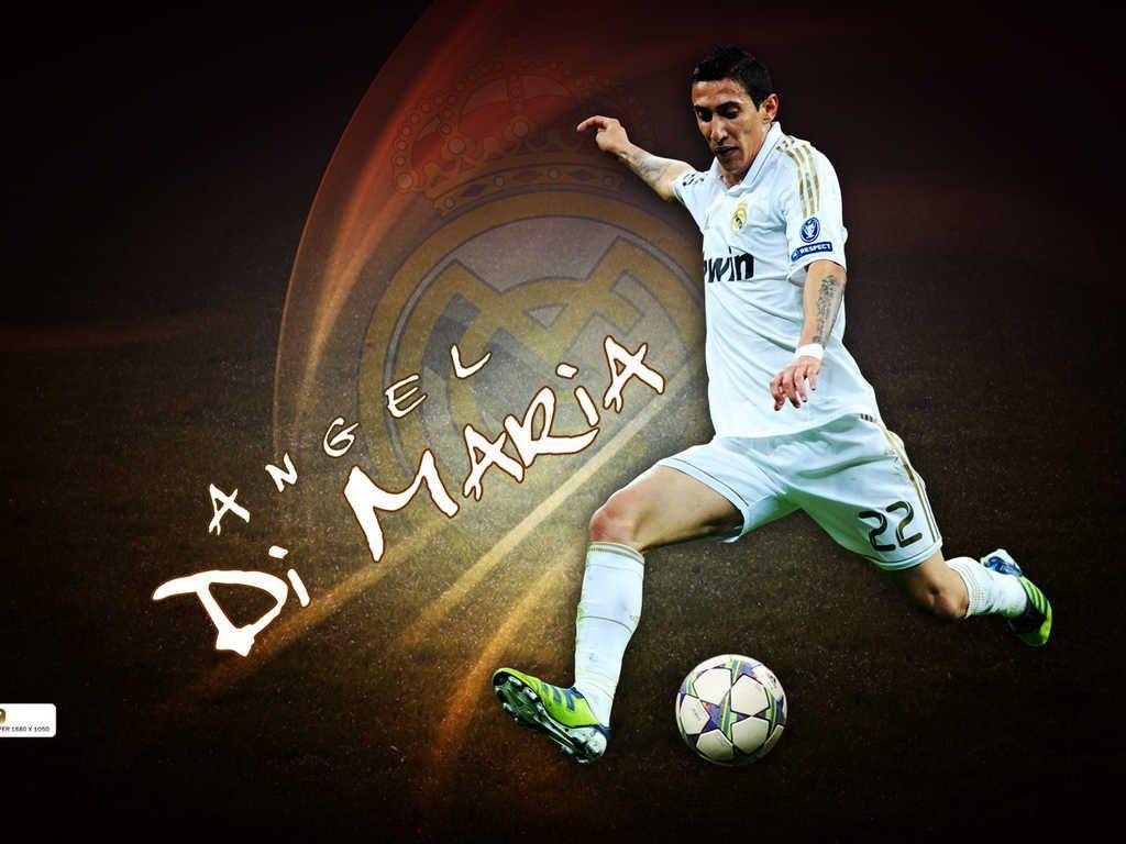 1024x768 Angel Di Maria HQ Wallpaper