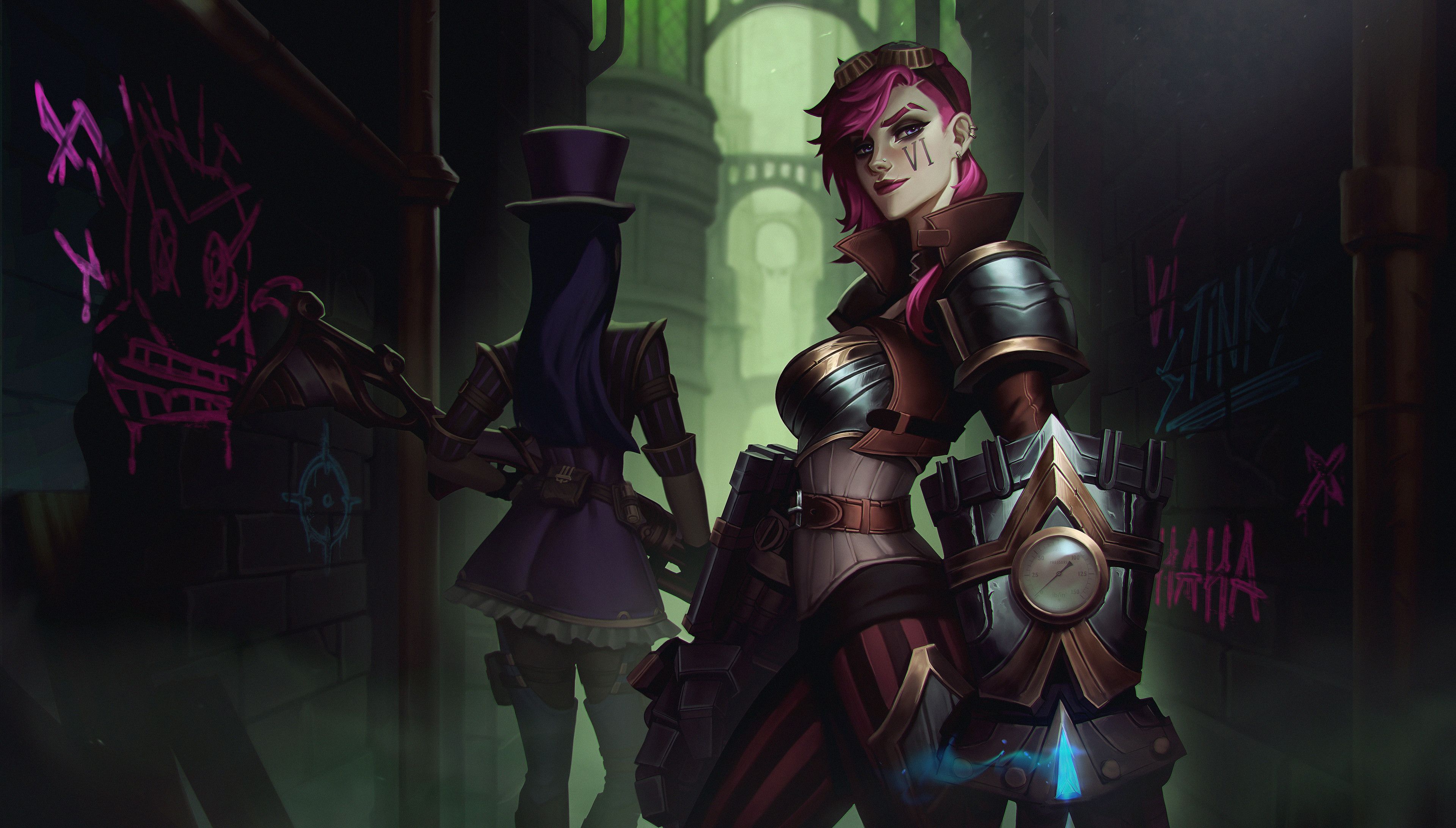 3840x2184 Vi and Caitlyn Cool League Of Legends Wallpaper, HD Games 4K Wallpaper, Image and Background