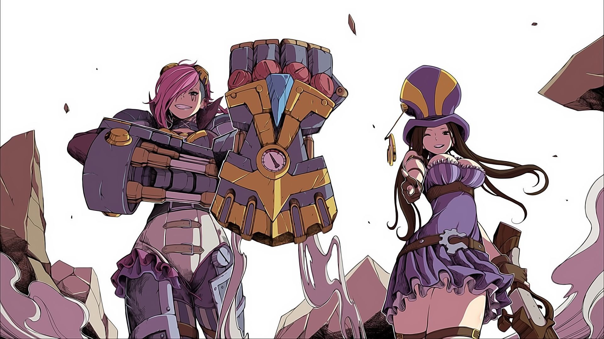 1920x1080 LoLWallpaper. Caitlyn & Vi Caitlyn DUO Fan Art Vi