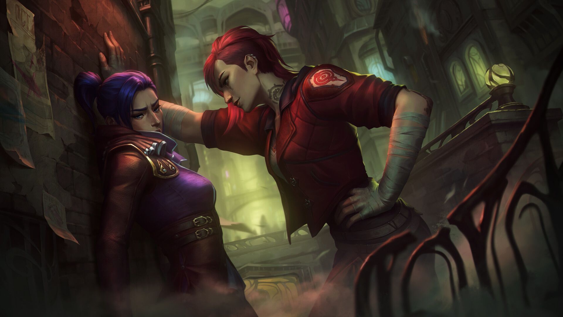 1920x1080 Arcane & Vi Fan Art