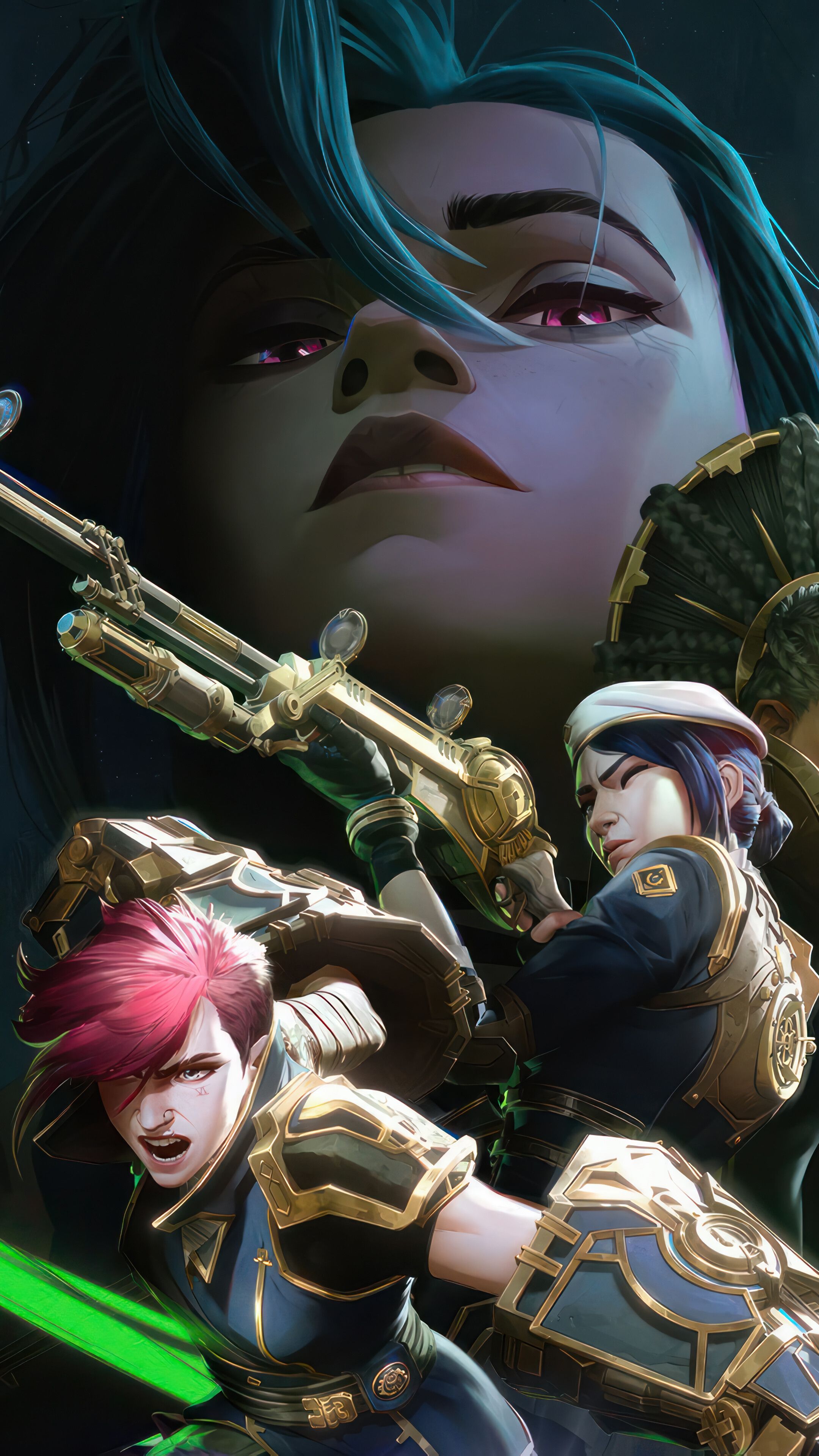 2160x3840 Caitlyn Arcane Season 2 Phone Wallpaper