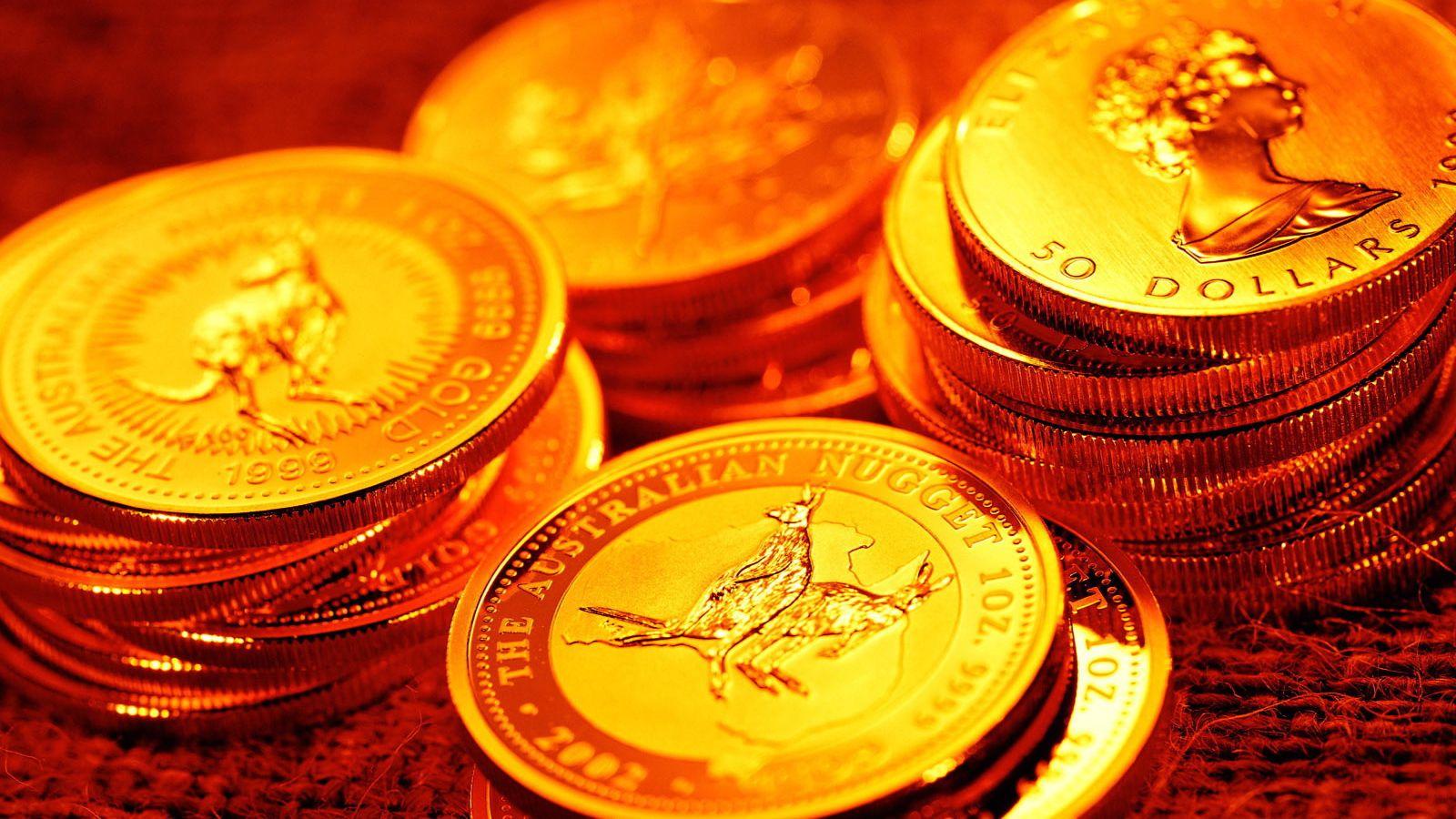 1600x900 Australian gold coins Desktop wallpaper 1600x900