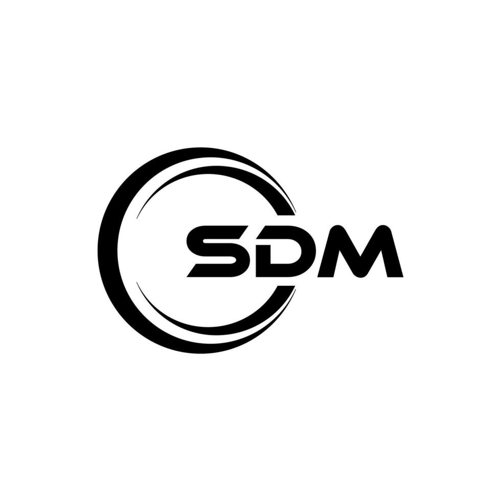 980x980 SDM Logo Design, Inspiration for a Unique Identity. Modern Elegance and Creative Design. Watermark Your Success with the Striking this Logo