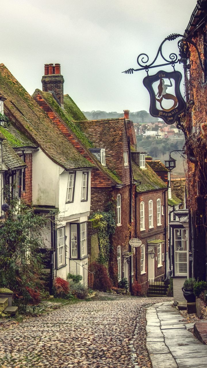 720x1280 Phone wallpaper: Street, Sussex, Man Made, England, House 1237579