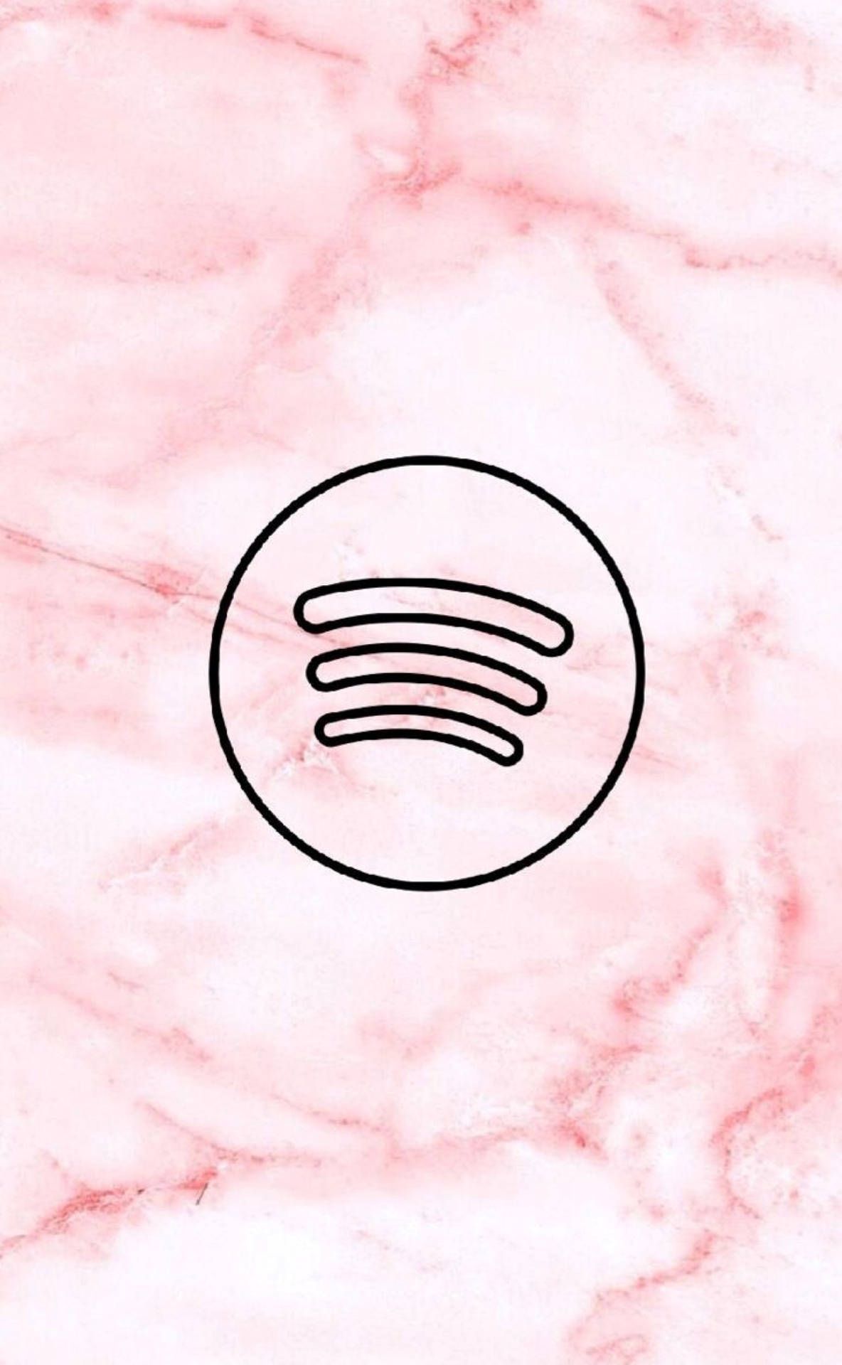 1184x1920 Download Marble Pink Spotify Wallpaper