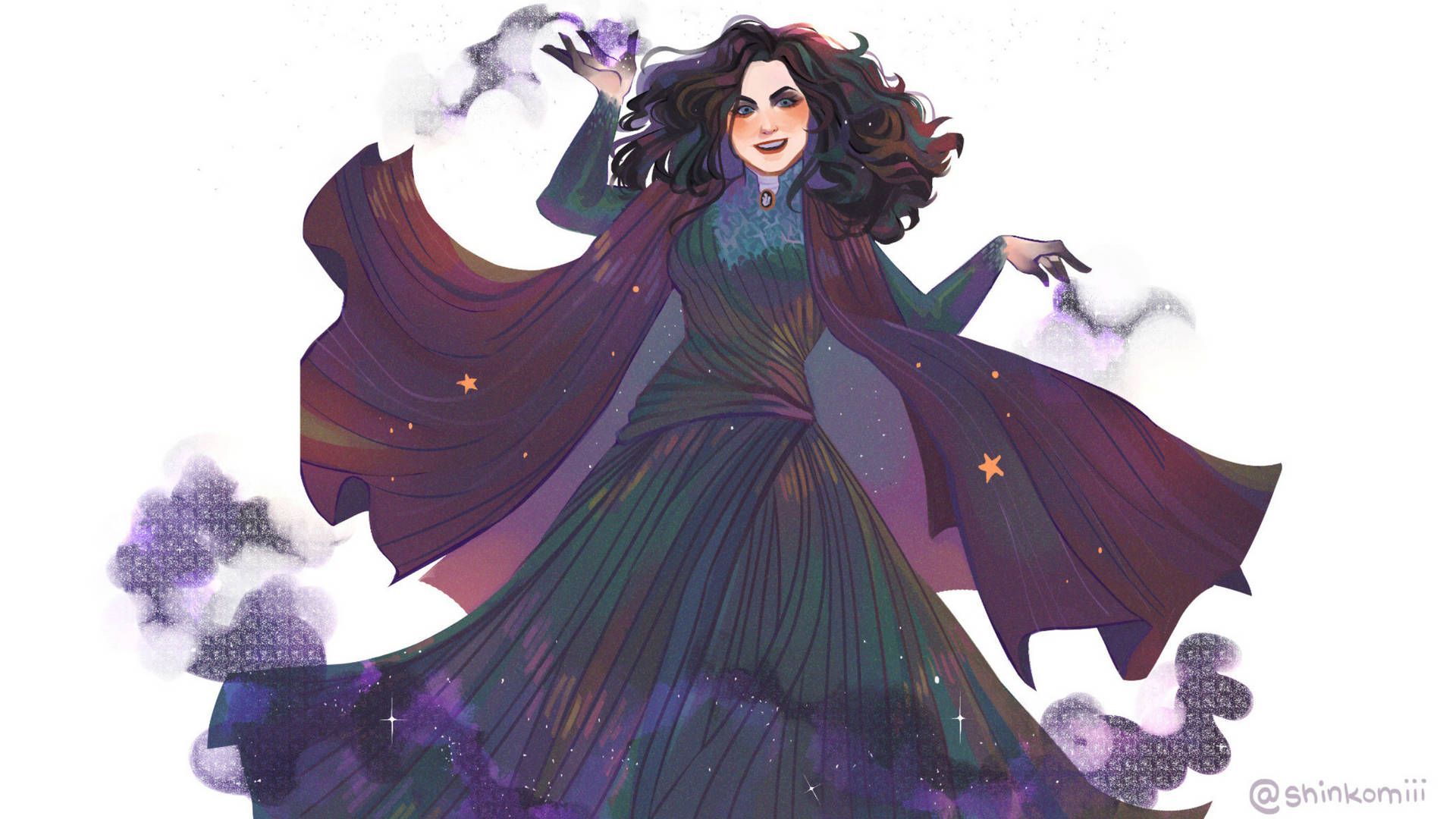 1920x1080 Download Agatha Harkness Enchantress Fanart Wallpaper