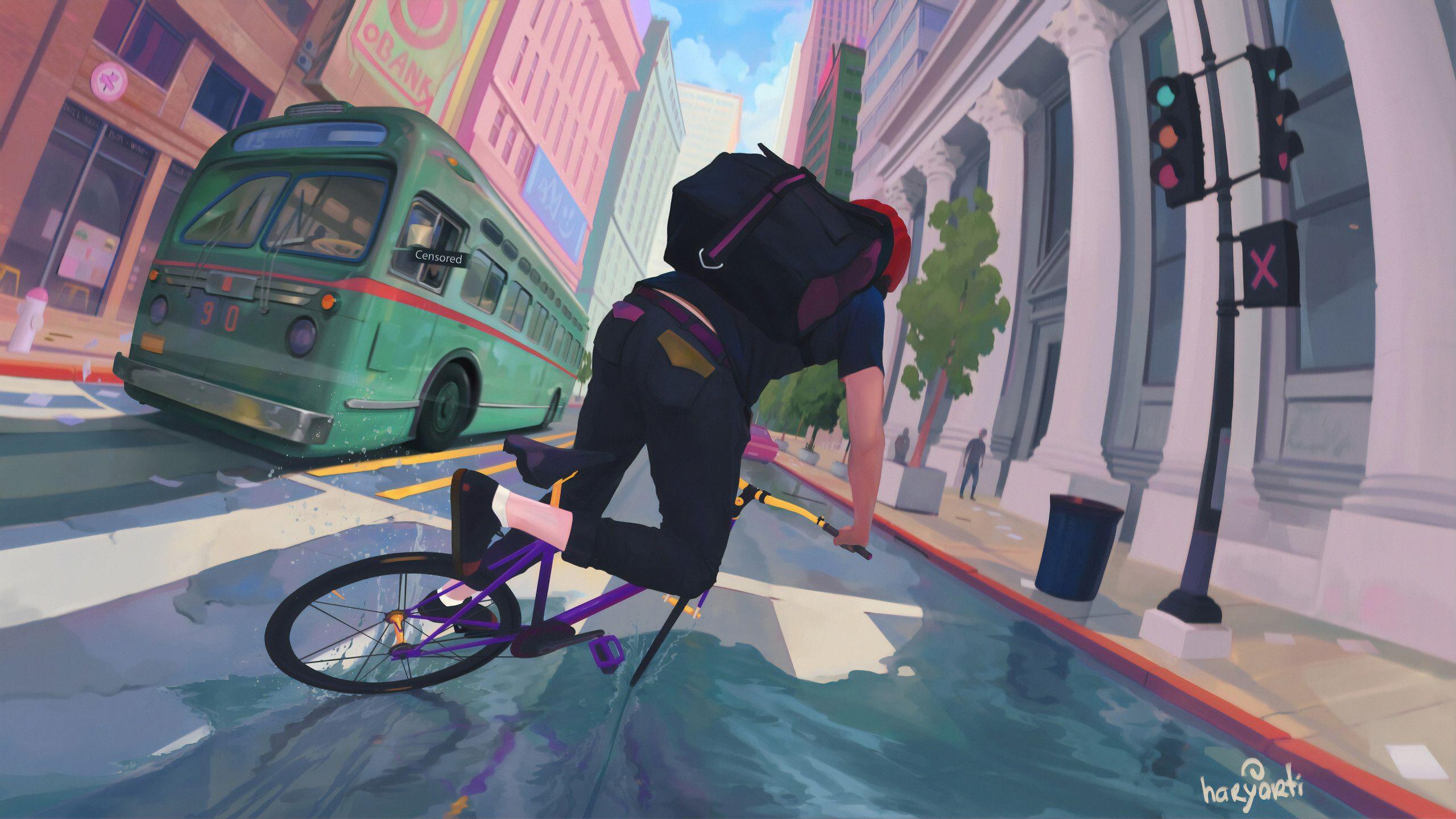 2560x1440 Cyclist 1440P Resolution HD 4k Wallpaper, Image