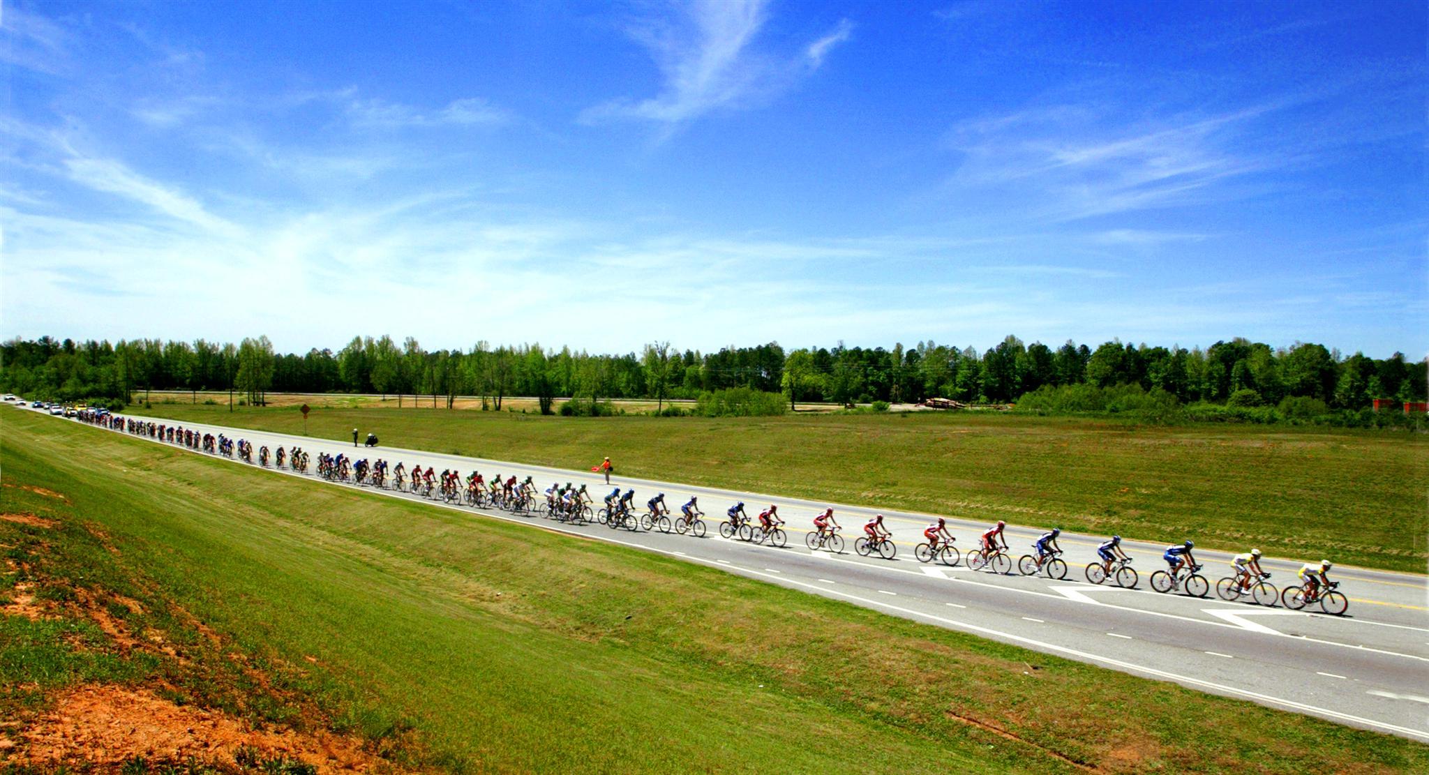 2048x1111 Road Biking Wallpaper Desktop Background
