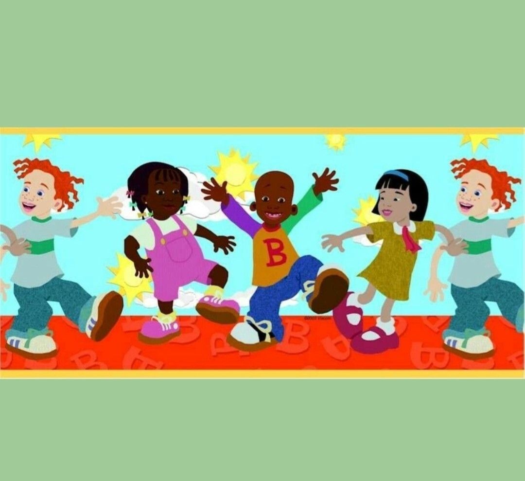 1080x989 Little Bill Cartoon Children Themed Nickelodeon Vintage Wallpaper Wall Border online