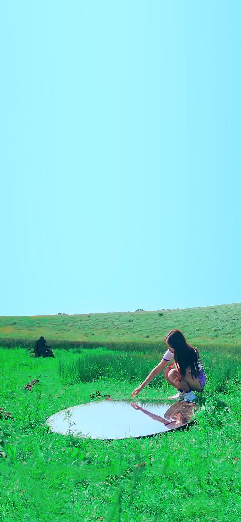 800x1732 LOONA Choerry LCM cherry, love, love cherry motion, mirror, motion, HD phone wallpaper