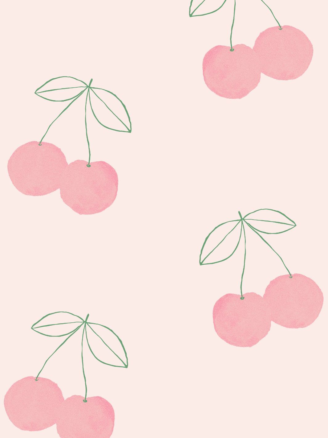 1065x1420 'Cherries' Wallpaper