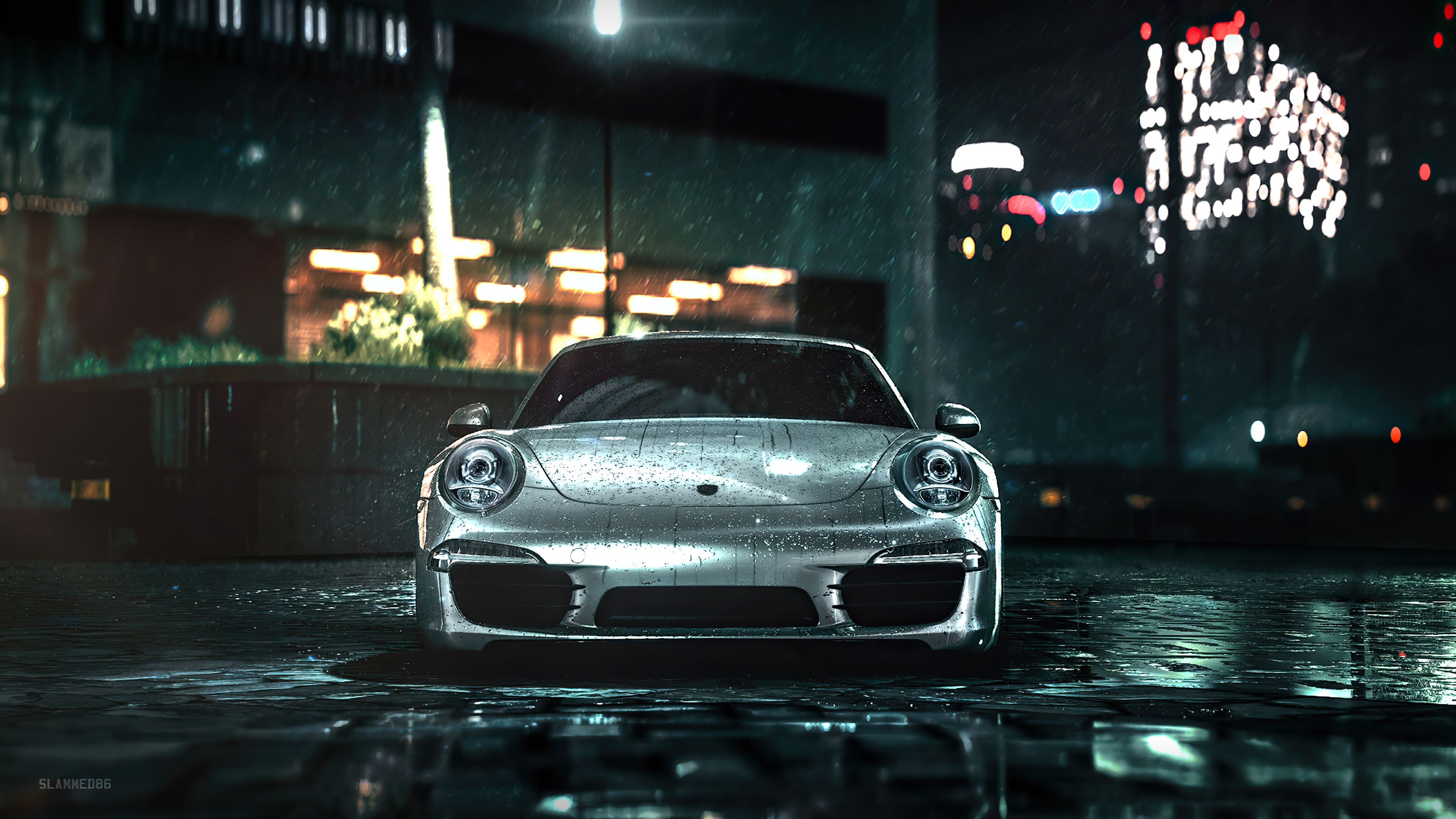 3840x2160 Porsche 911 Rain 4k Wallpaper, HD Cars Wallpaper, 4k Wallpaper, Image, Background, Photos and Picture