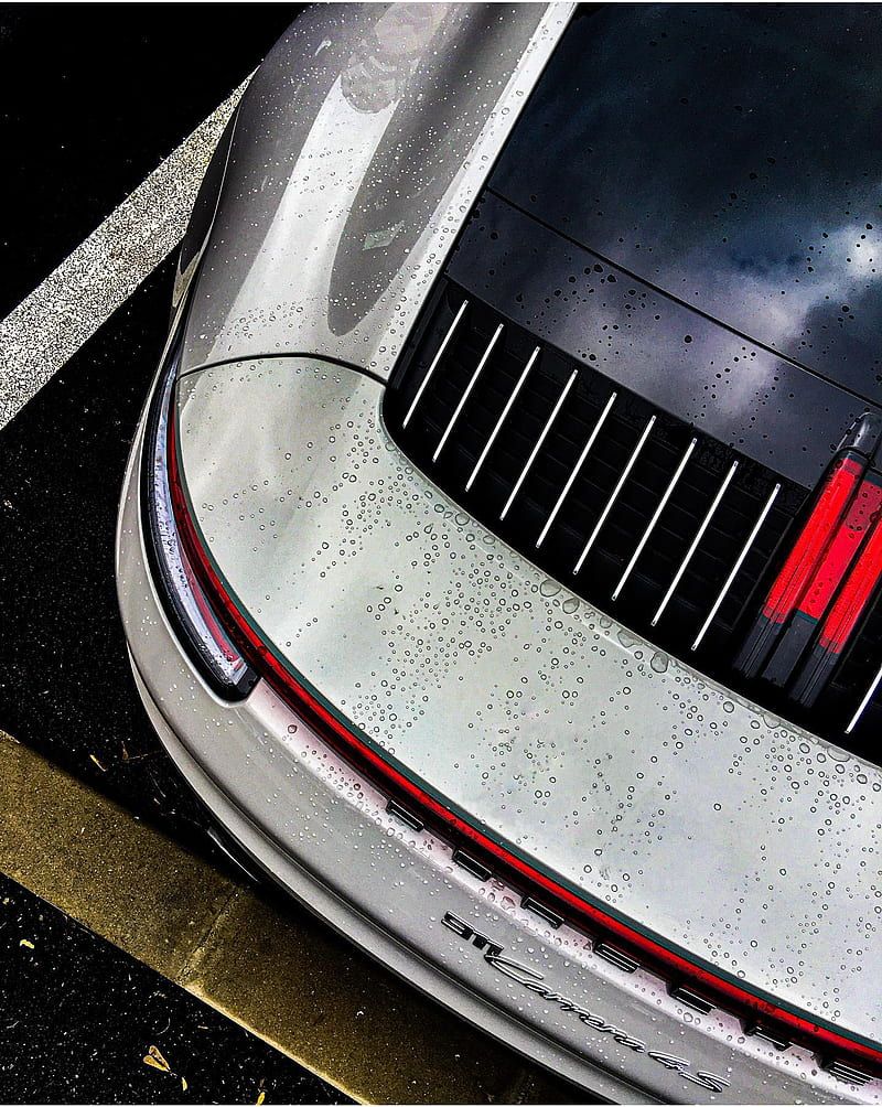 800x1004 Porsche in Rain, car, cool, street, HD phone wallpaper