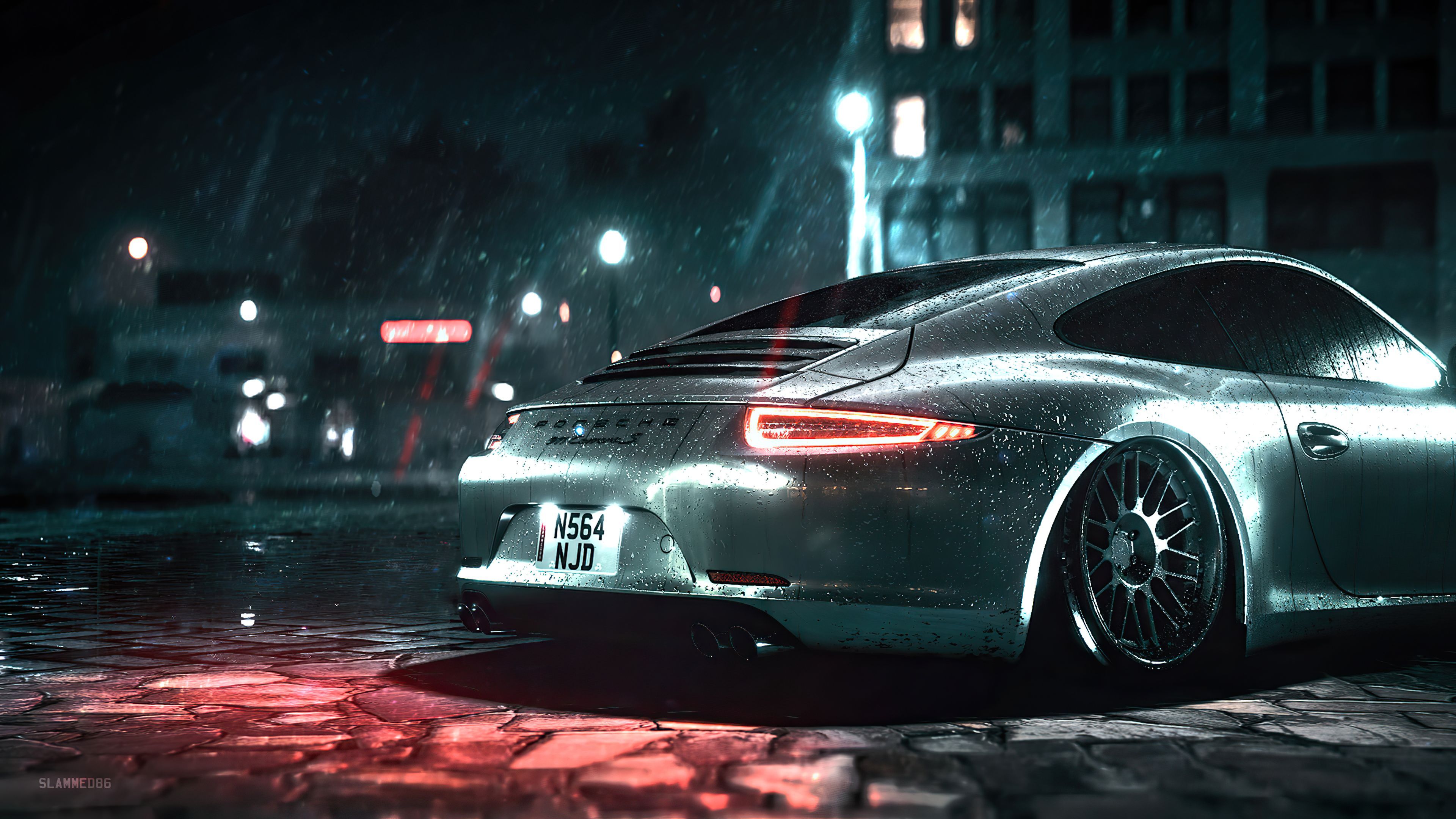 3840x2160 Porsche 911 Rain 4k Wallpaper, HD Cars Wallpaper, 4k Wallpaper, Image, Background, Photos and Picture