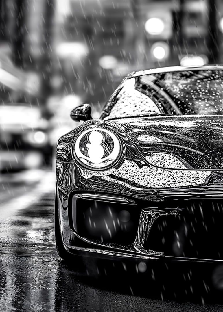 771x1080 Porsche Carrera 4 Reflections Poster. Gallerix.co.uk
