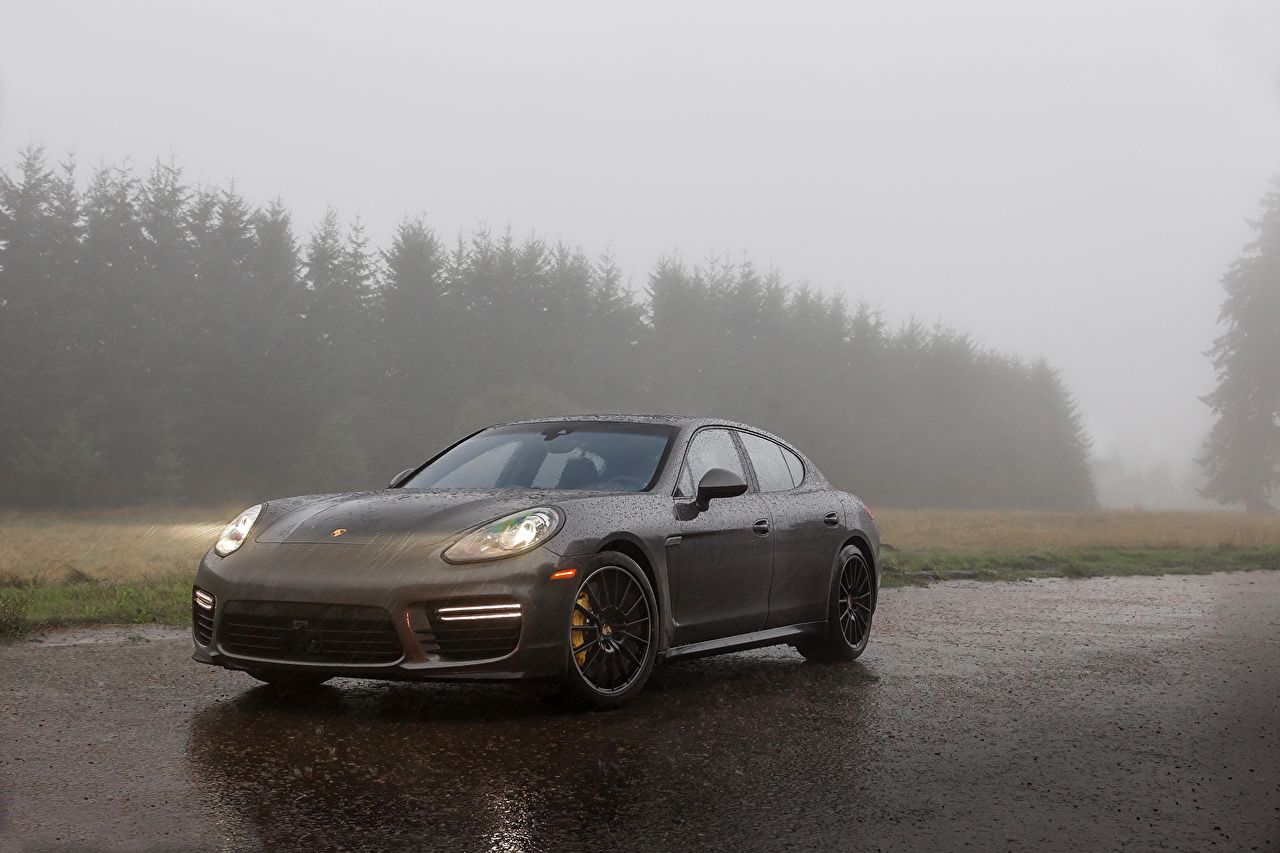 1280x853 image Porsche 2014 Panamera GTS Grey Rain Cars