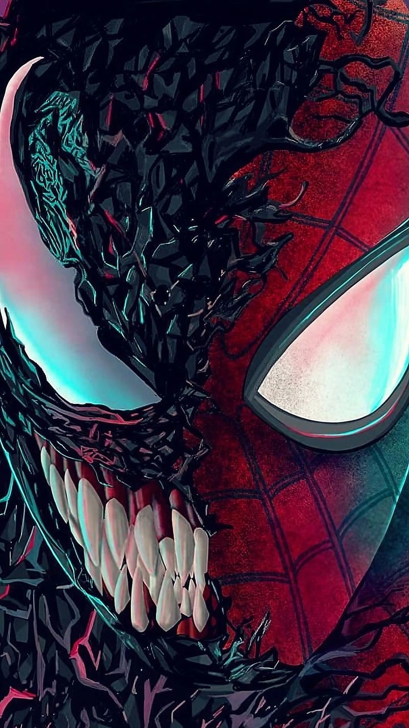 800x1422 Spider Man Venom, Superhero, half venom and spiderman, HD phone wallpaper
