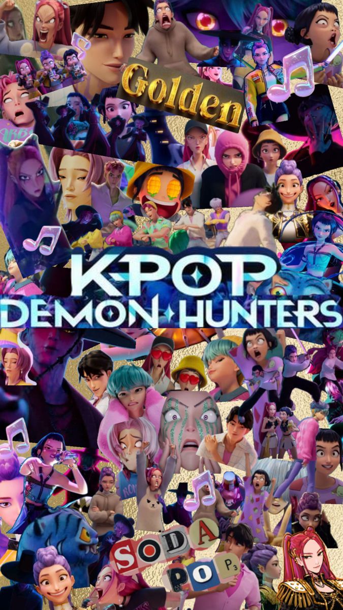 675x1200 Golden Kpop Demon Hunters Wallpaper