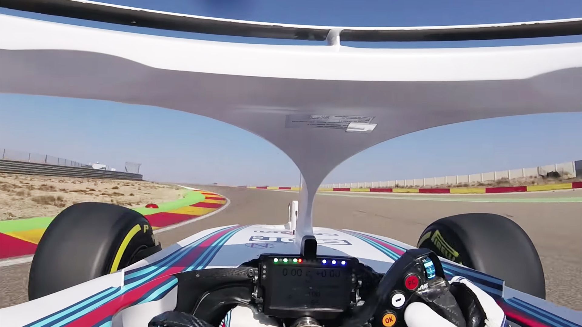 1920x1080 Here's What the New Formula 1 Cockpit Halo Looks Like From the Driver's Seat