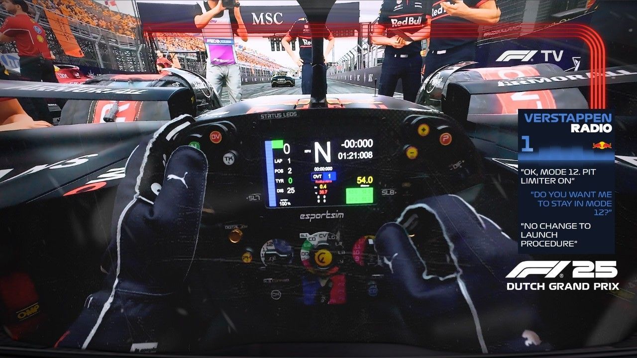 1280x720 ULTRA REALISTIC F1 25 Verstappen Red Bull RB21 Dutch GP