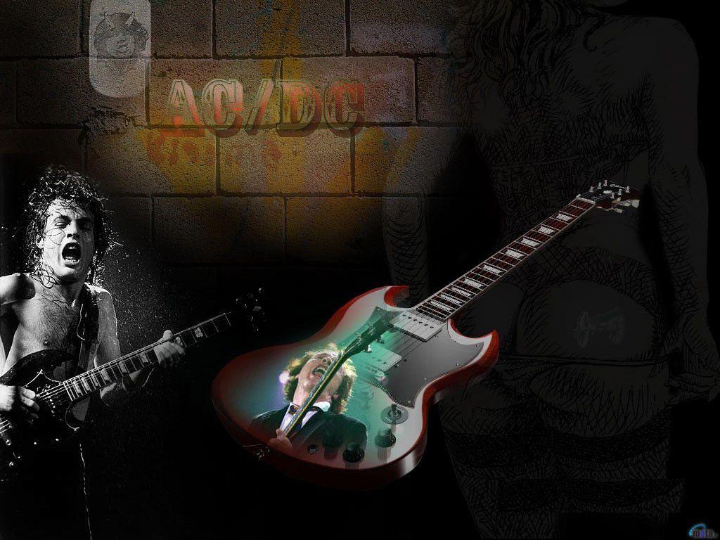 1024x768 Angus Young In Studio