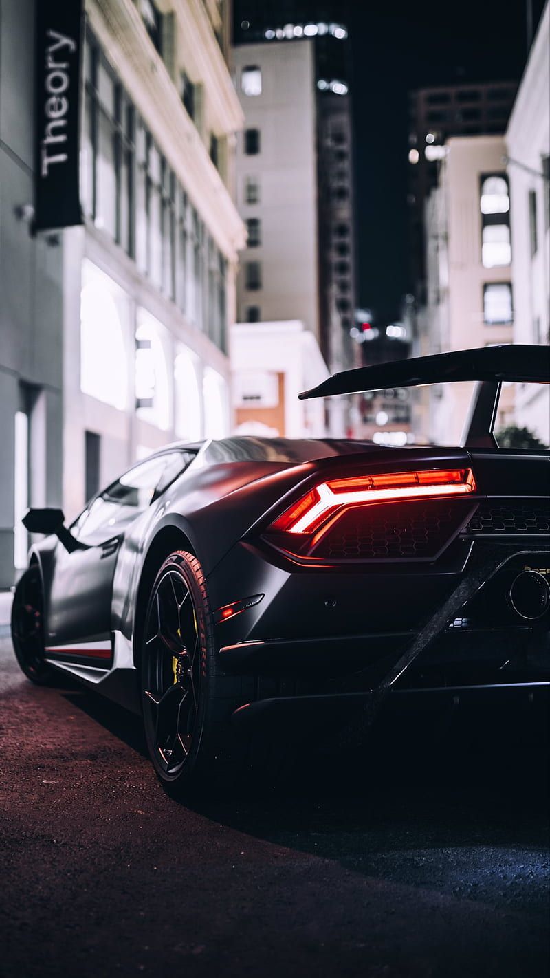 800x1422 HD huracan night wallpaper