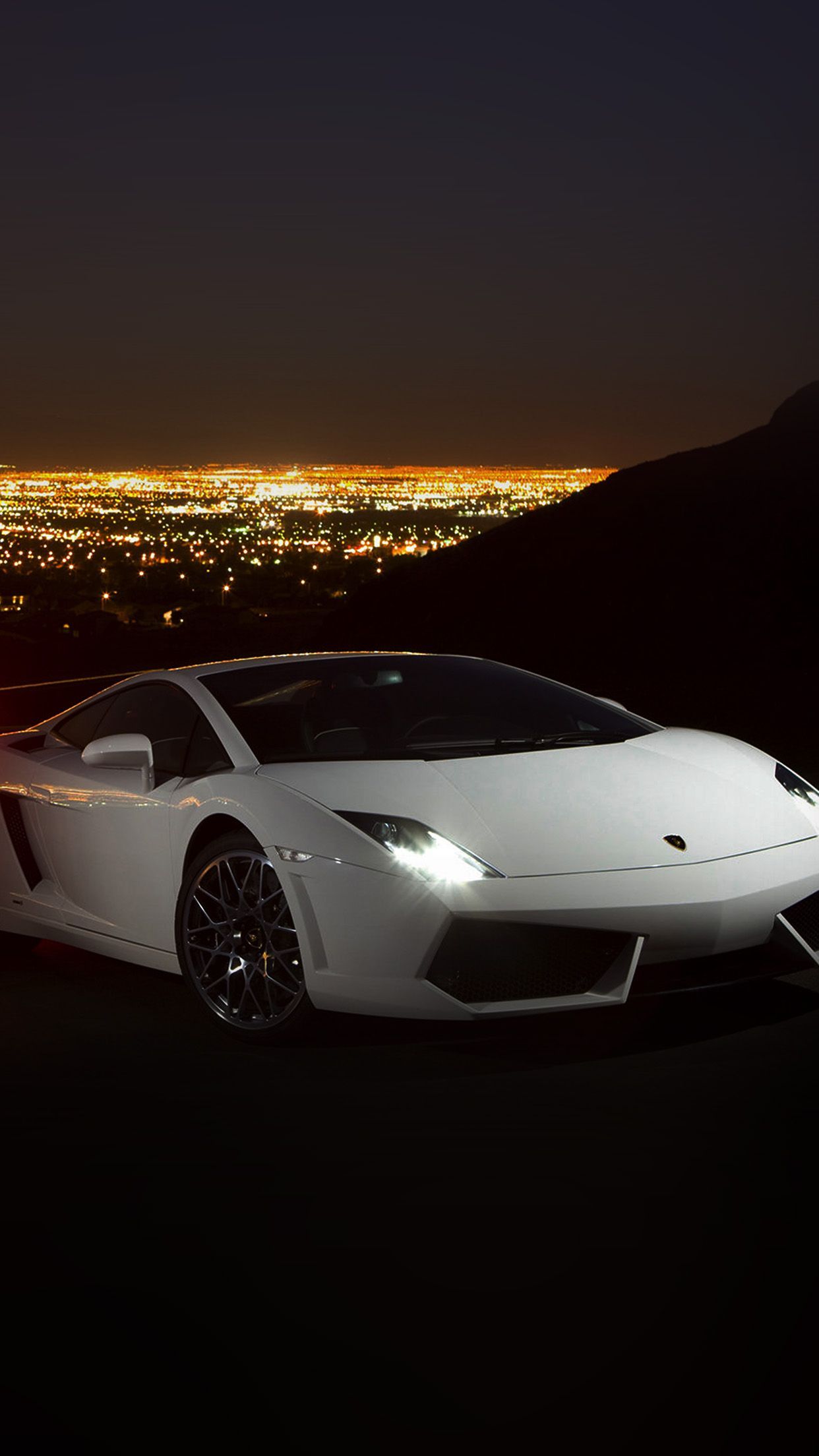 1242x2208 iPhone X wallpaper. car lamborghini art dark night drive