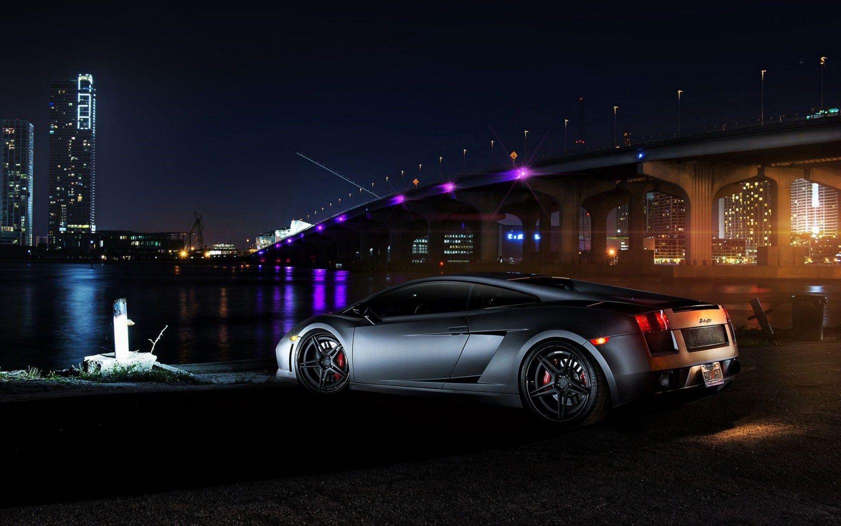 1680x1050 Lamborghini Night Wallpaper