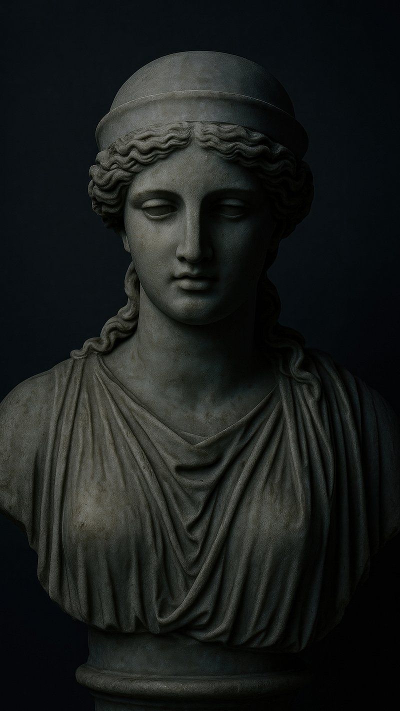 800x1422 iPhone Wallpaper Dark Greek Sculpture Image Wallpaper