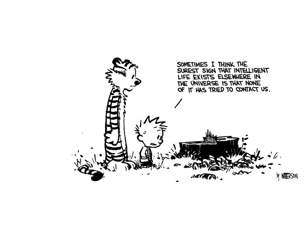 1024x768 My Free Wallpaper Wallpaper : Calvin and Hobbes