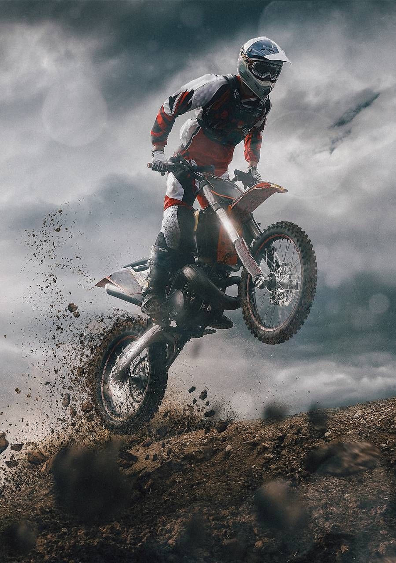 1349x1920 Download Dirt Bike Aesthetic Shot