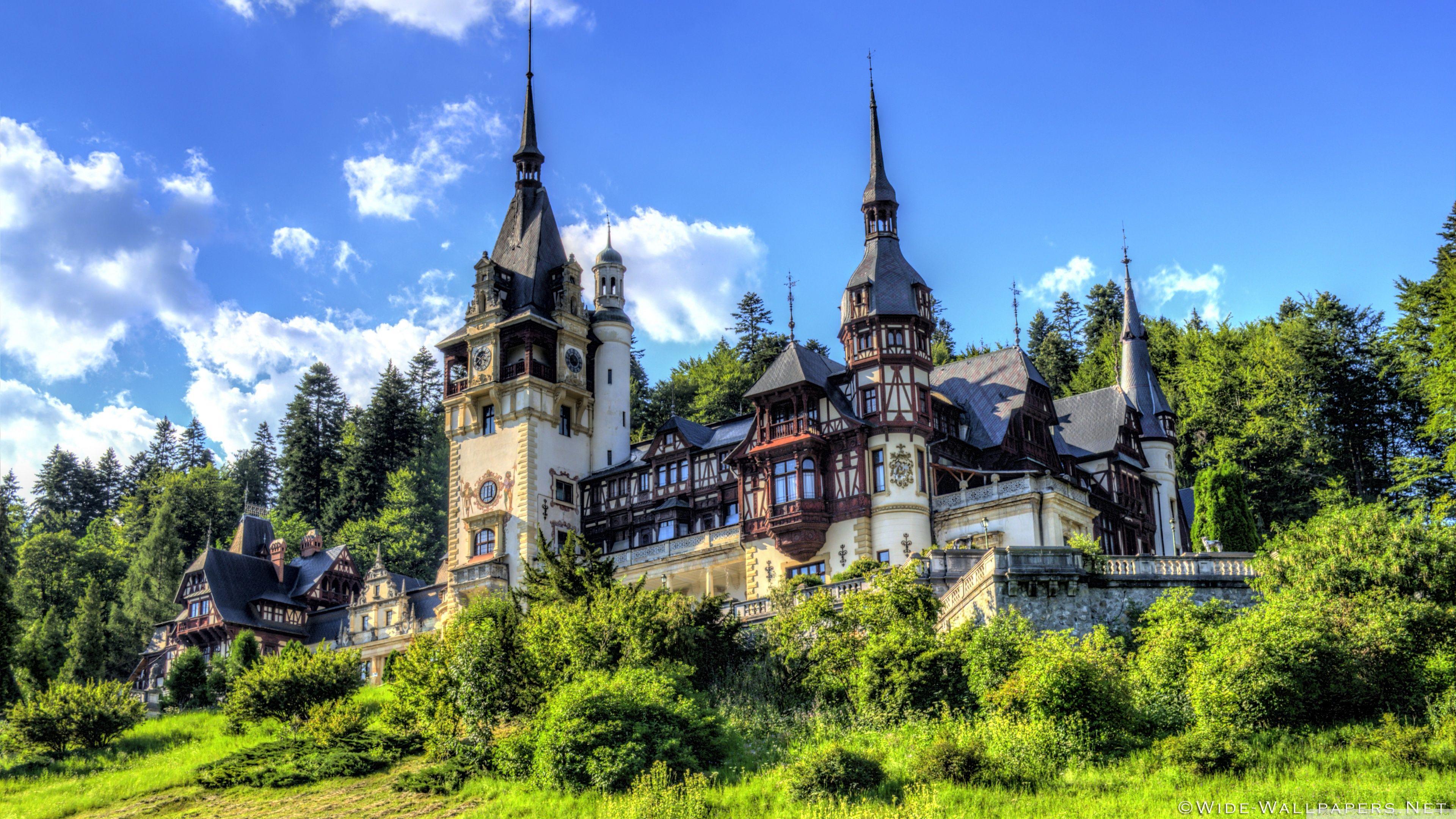 3840x2160 Beautiful Peles Castle Ultra HD Desktop Background Wallpaper